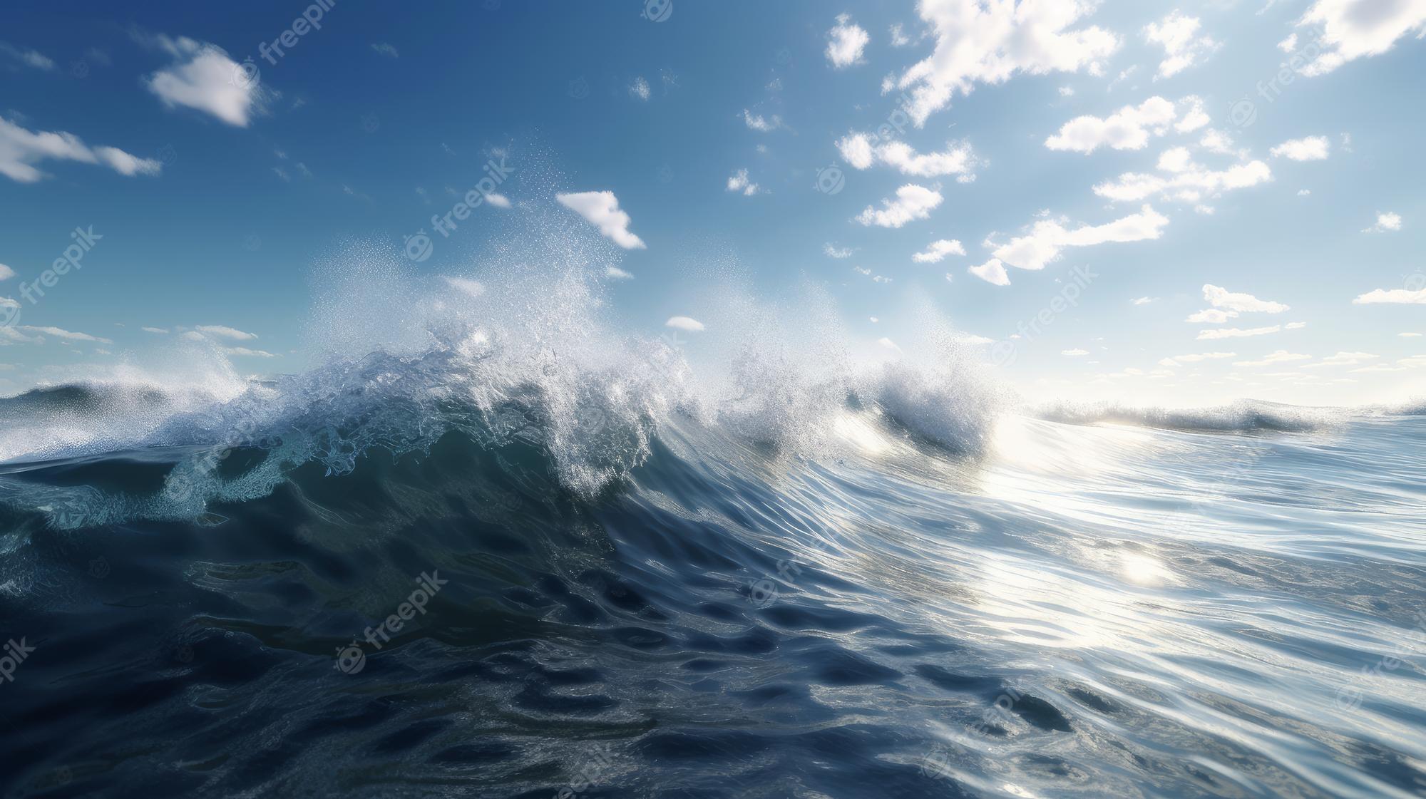 2000x1121 Open Sea Waves Image