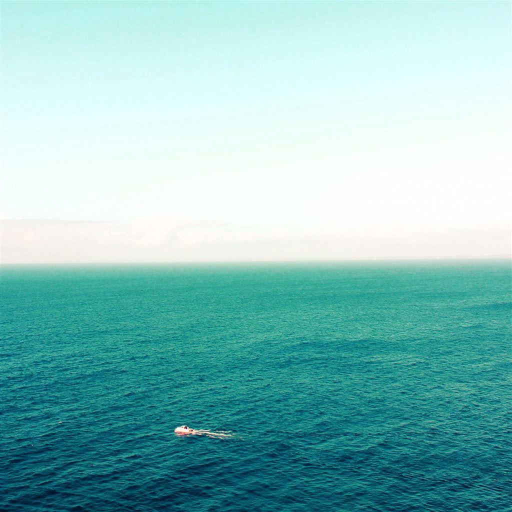 1024x1024 Pure Clear Ocean Landscape iPad Air Wallpaper Free Download