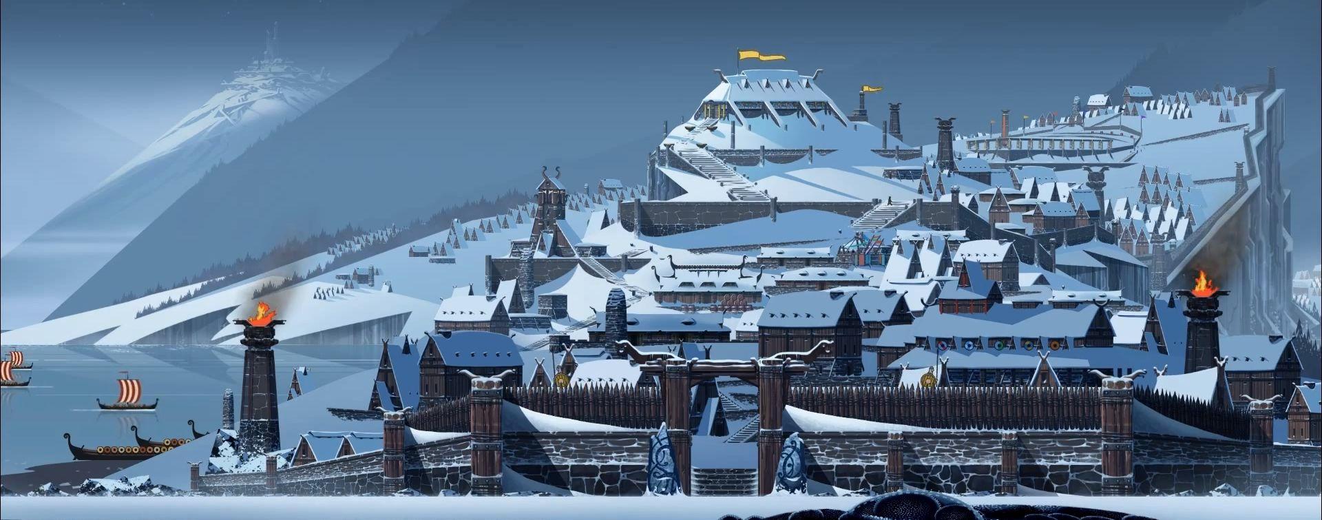 1920x755 The Banner Saga video update shows animation, cutscenes and combat