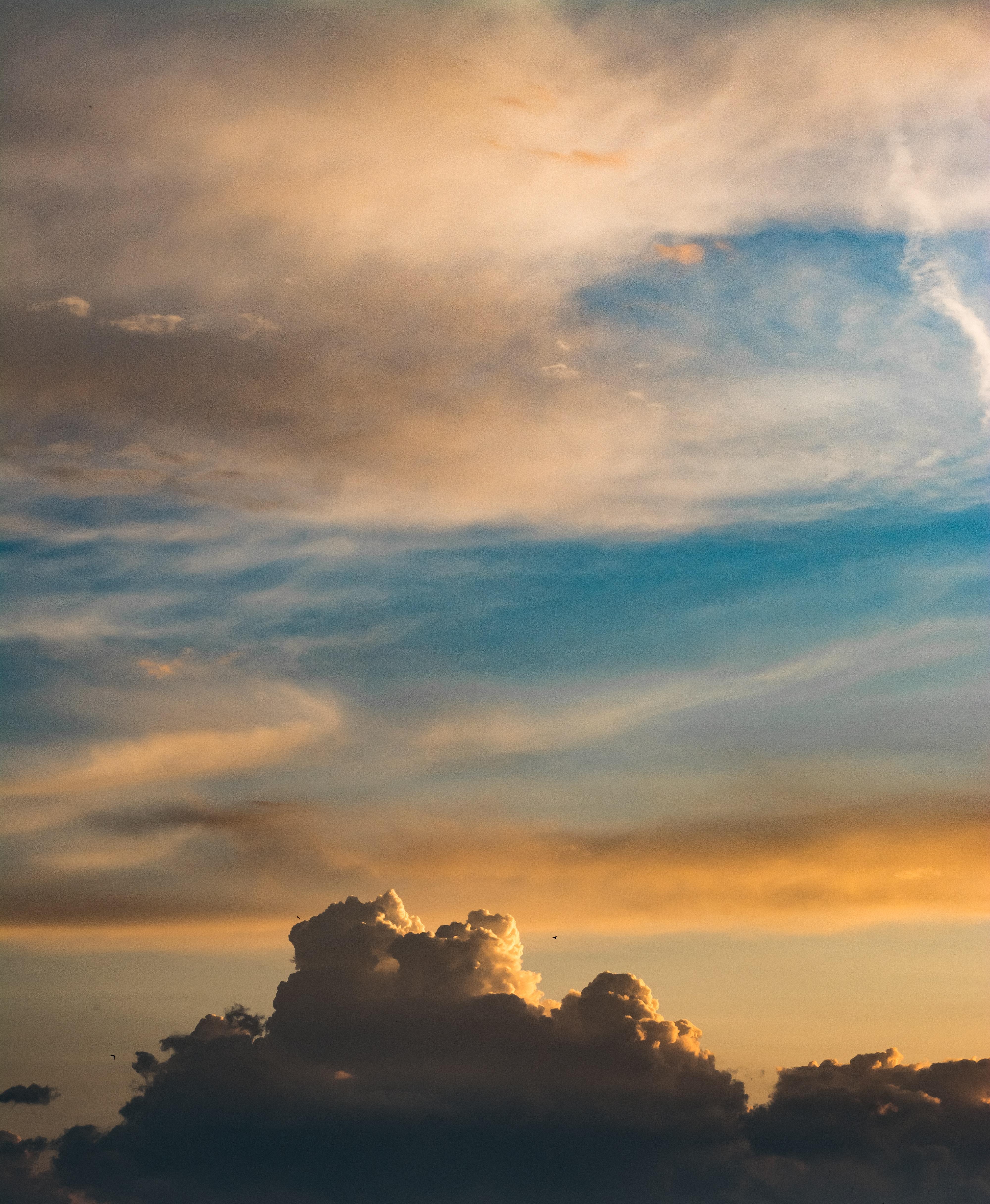 4000x4865 Orange Blue Cloudy Sky · Free