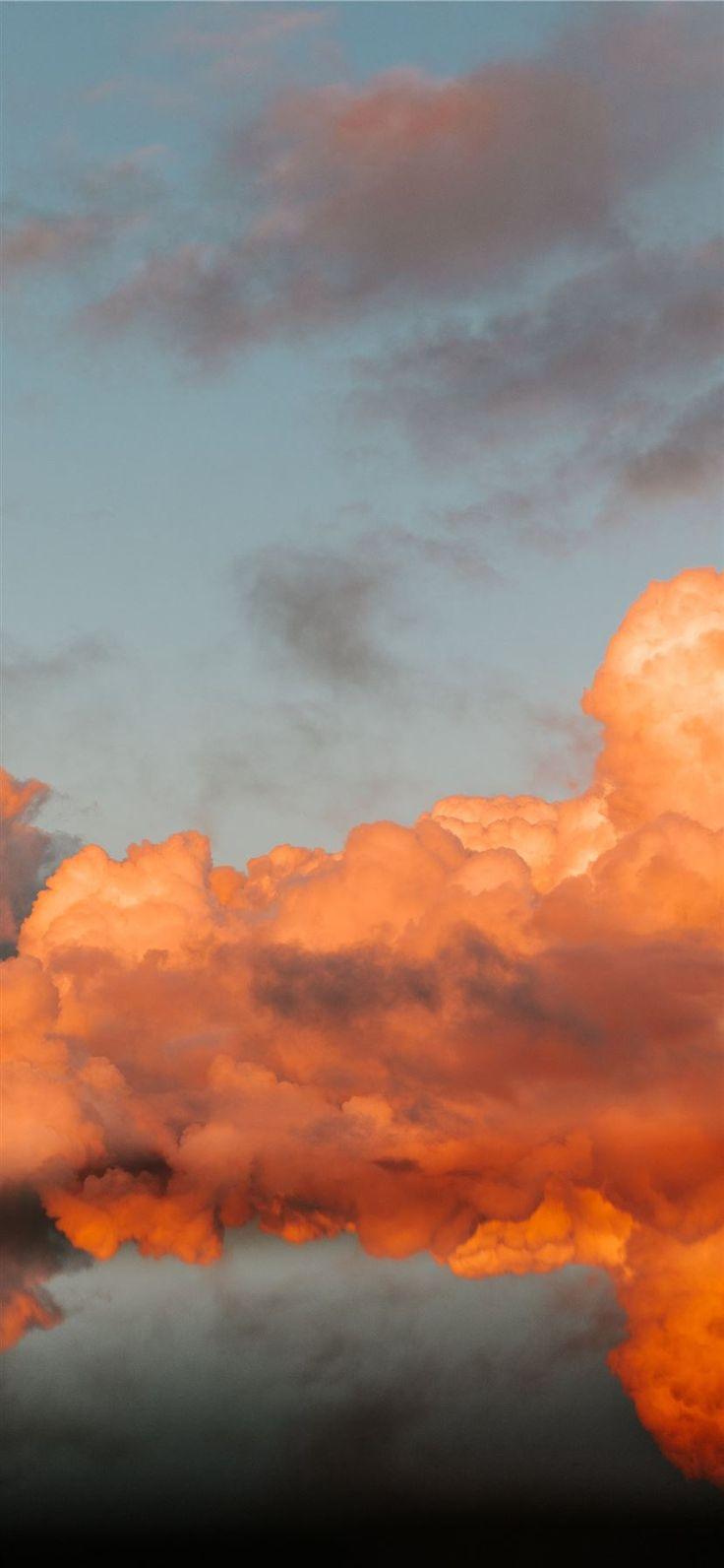 736x1592 orange and blue cloudy sky iPhone X Wallpaper Free Download. Orange aesthetic, Orange wallpaper, Orange sky
