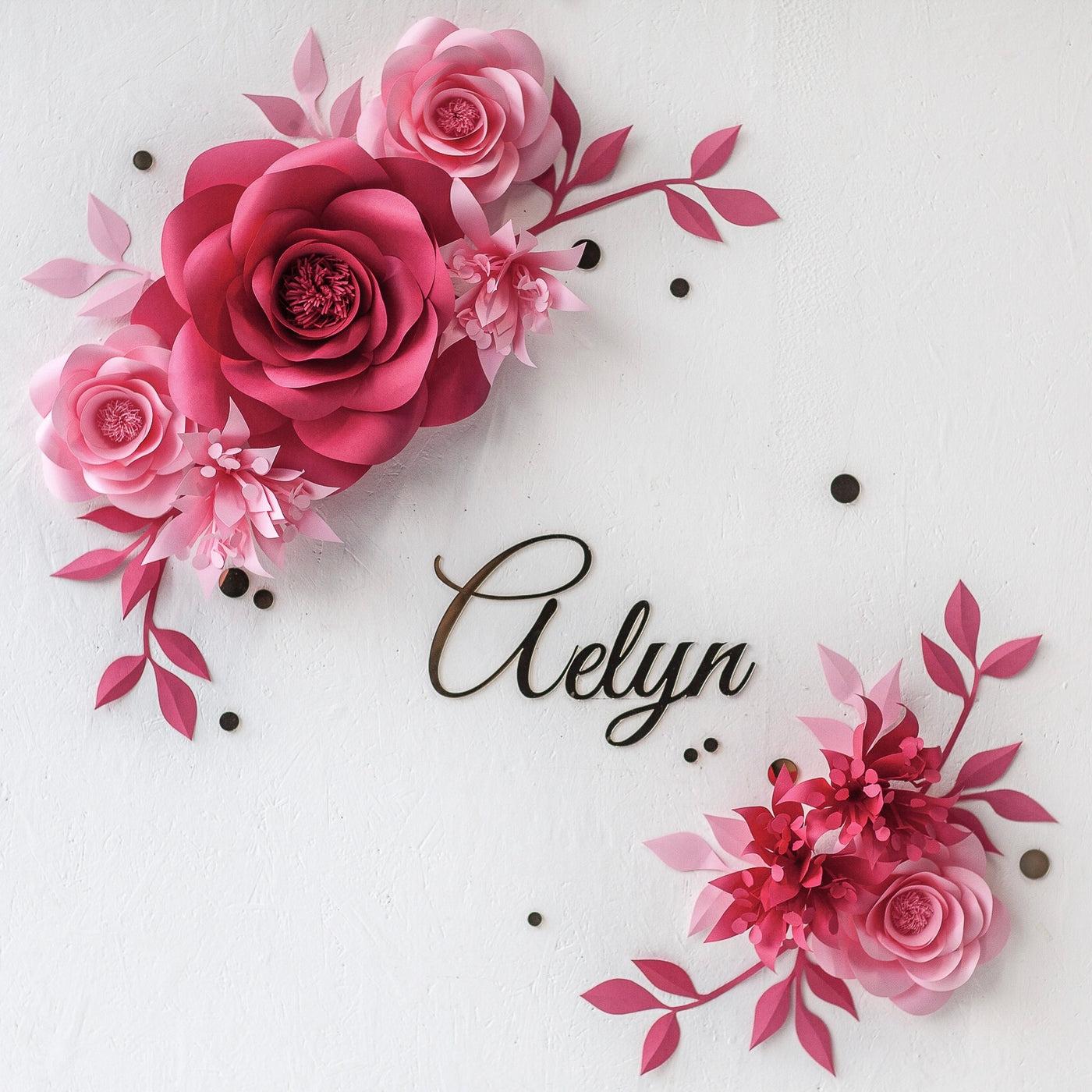 1400x1400 Nursery Paper Flower Wall Decoration Flowers