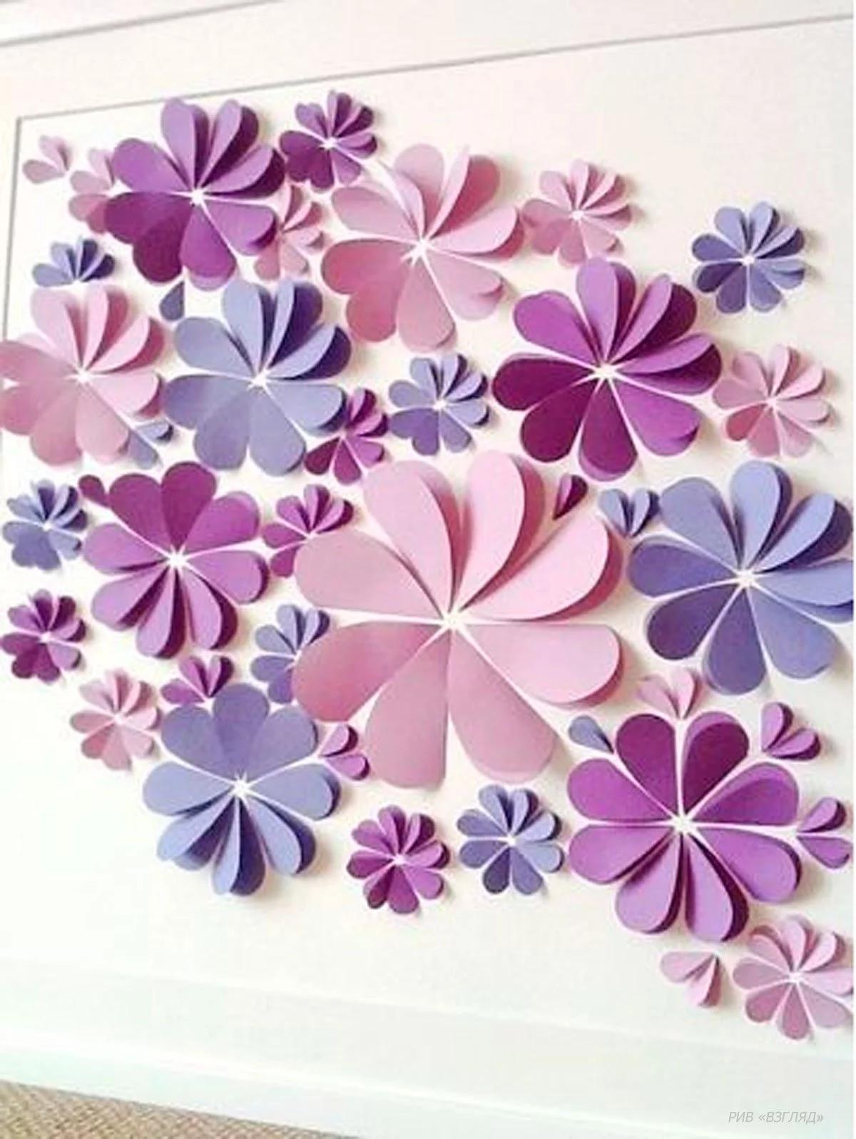 1200x1596 Purple paper flowers Wallpaper Download