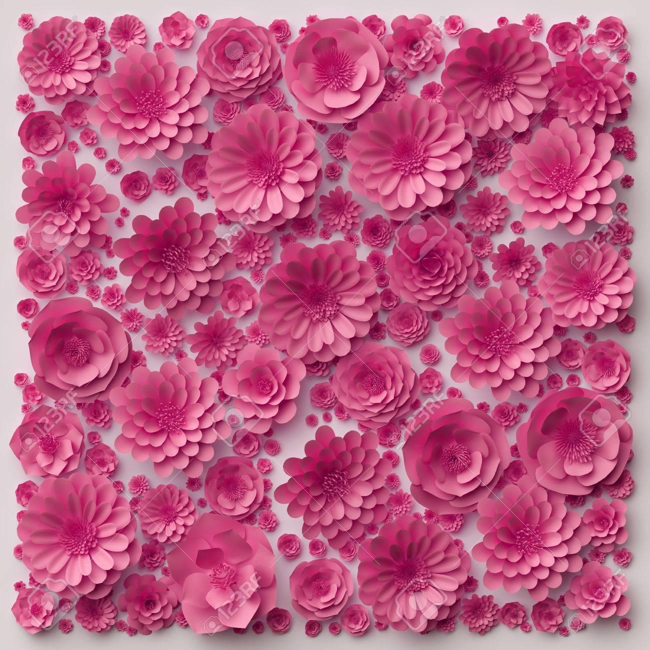 1300x1300 Paper Flower Wallpaper
