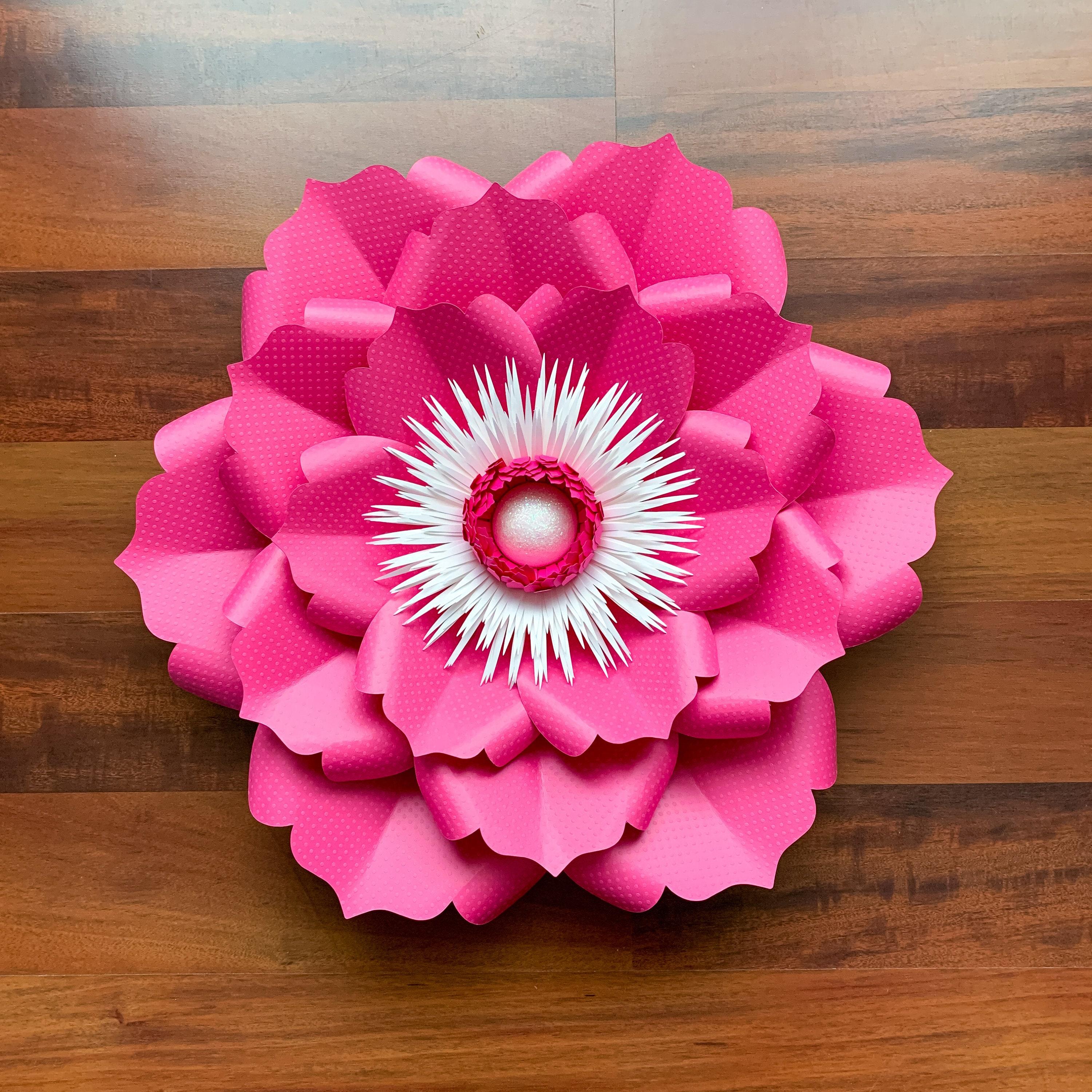 3000x3000 PDF Petal 22 Printable DIY Paper Flowers Template No Resizing