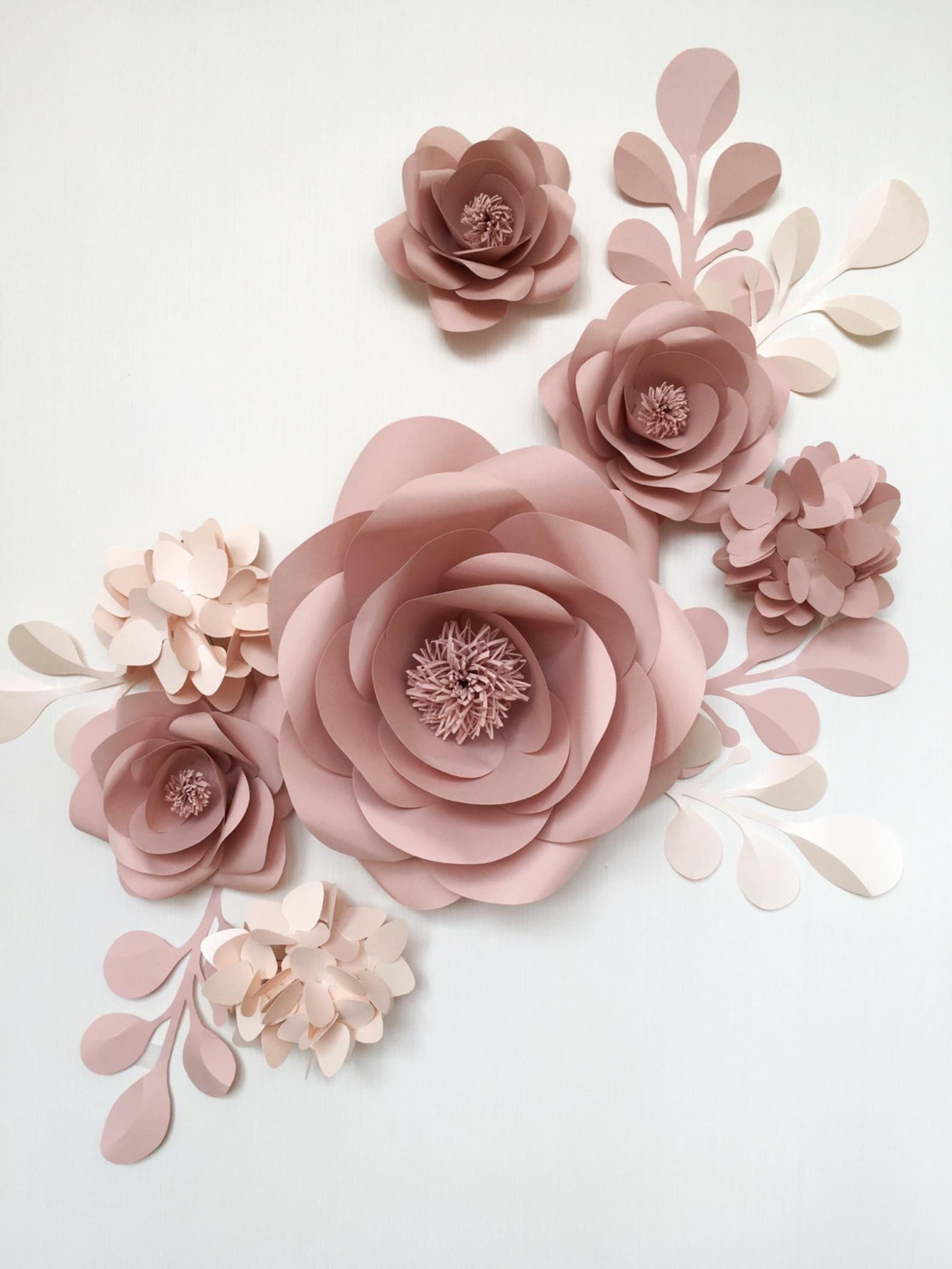 1588x2117 Paper flowers Wallpaper Download