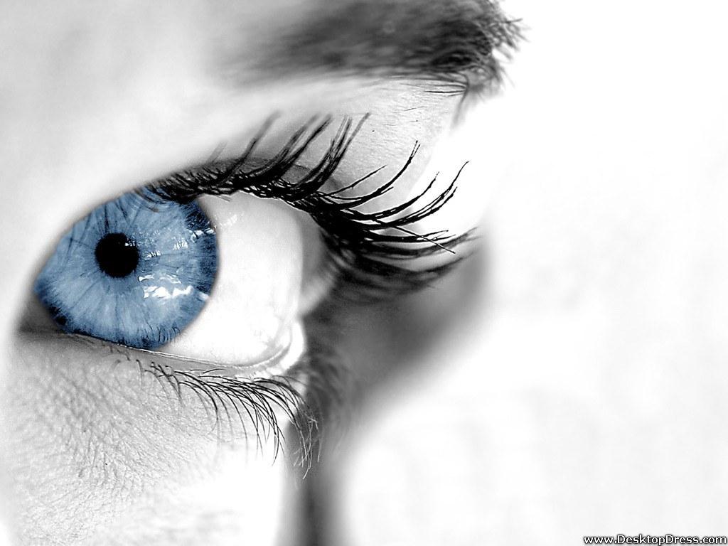 1024x768 Desktop Wallpaper 3D Background Blue Eye