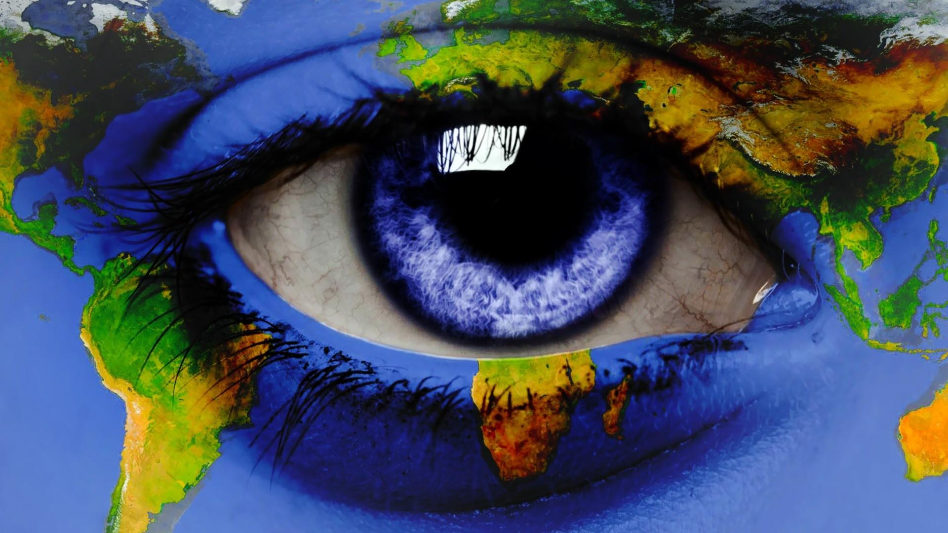 1920x1080 Close Up Eyes Blue Eyes World Map Eye Wallpaperx1080