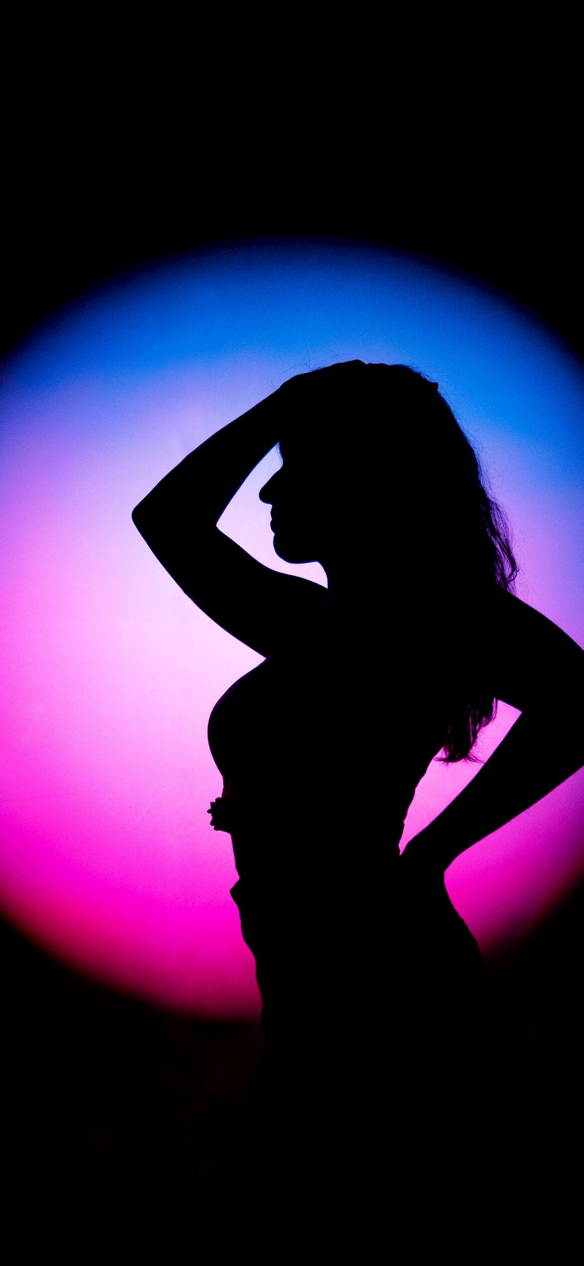 1179x2556 Girl Wallpaper 4K, Woman, Light, Photography