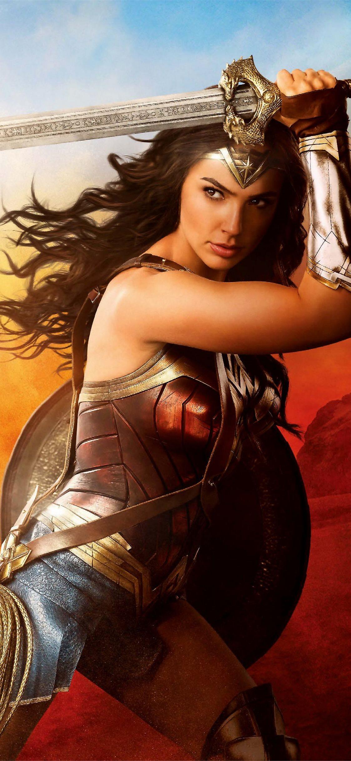 1125x2436 wonder woman movie iPhone Wallpaper Free Download