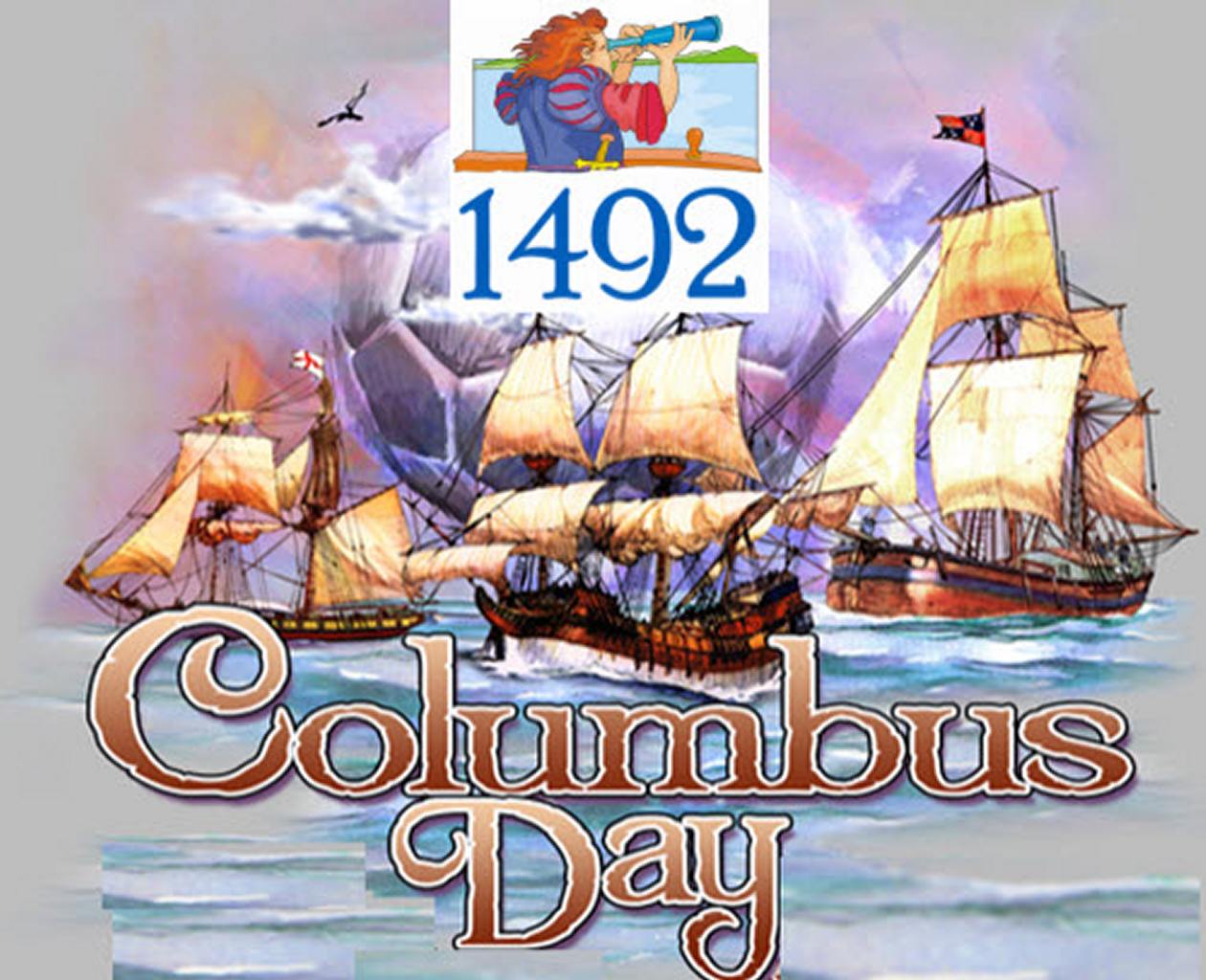 1260x1024 Columbus Day Wallpaper