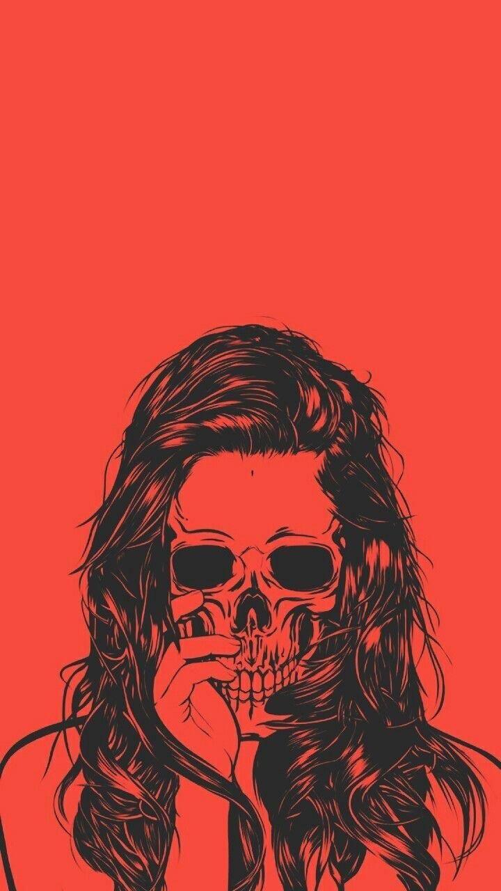 720x1280 iPhone Wallpaper. Skeleton art, Skull wallpaper, Skull art