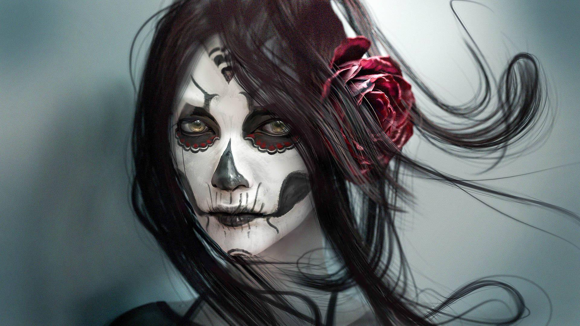 1920x1080 Download Sugar Skull Wallpaper