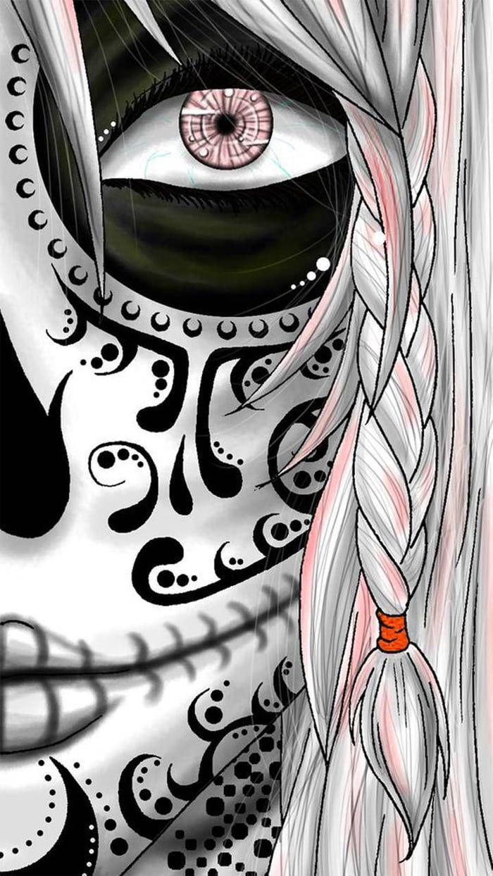 700x1244 Hit me with wallpaper like this. Sugar skull art, Sugar skull art drawing, Sugar skull artwork