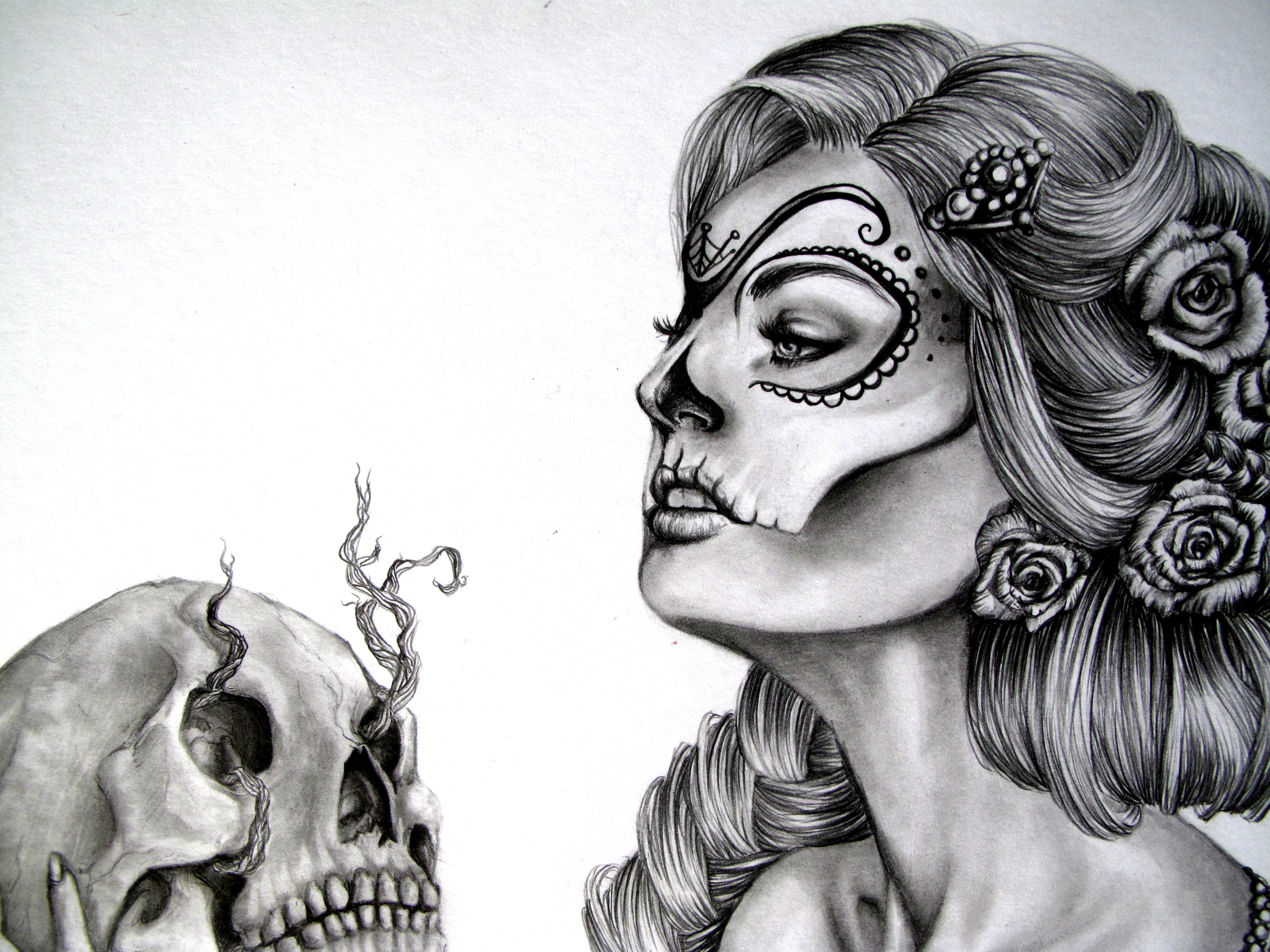 4416x3312 HD desktop wallpaper: Artistic, Sugar Skull download free picture