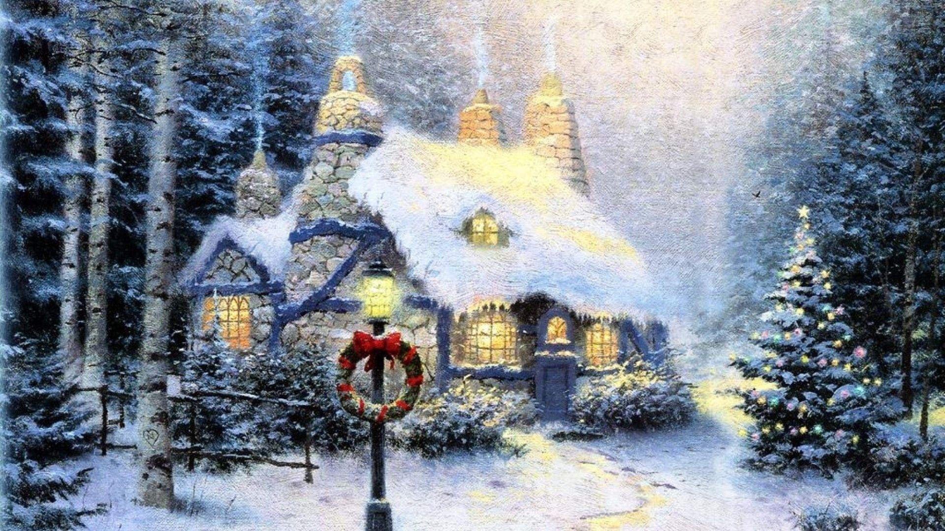 1920x1080 Art Wallpaper Set 1 (Thomas Kinkade Paintings) « Awesome Wallpaper