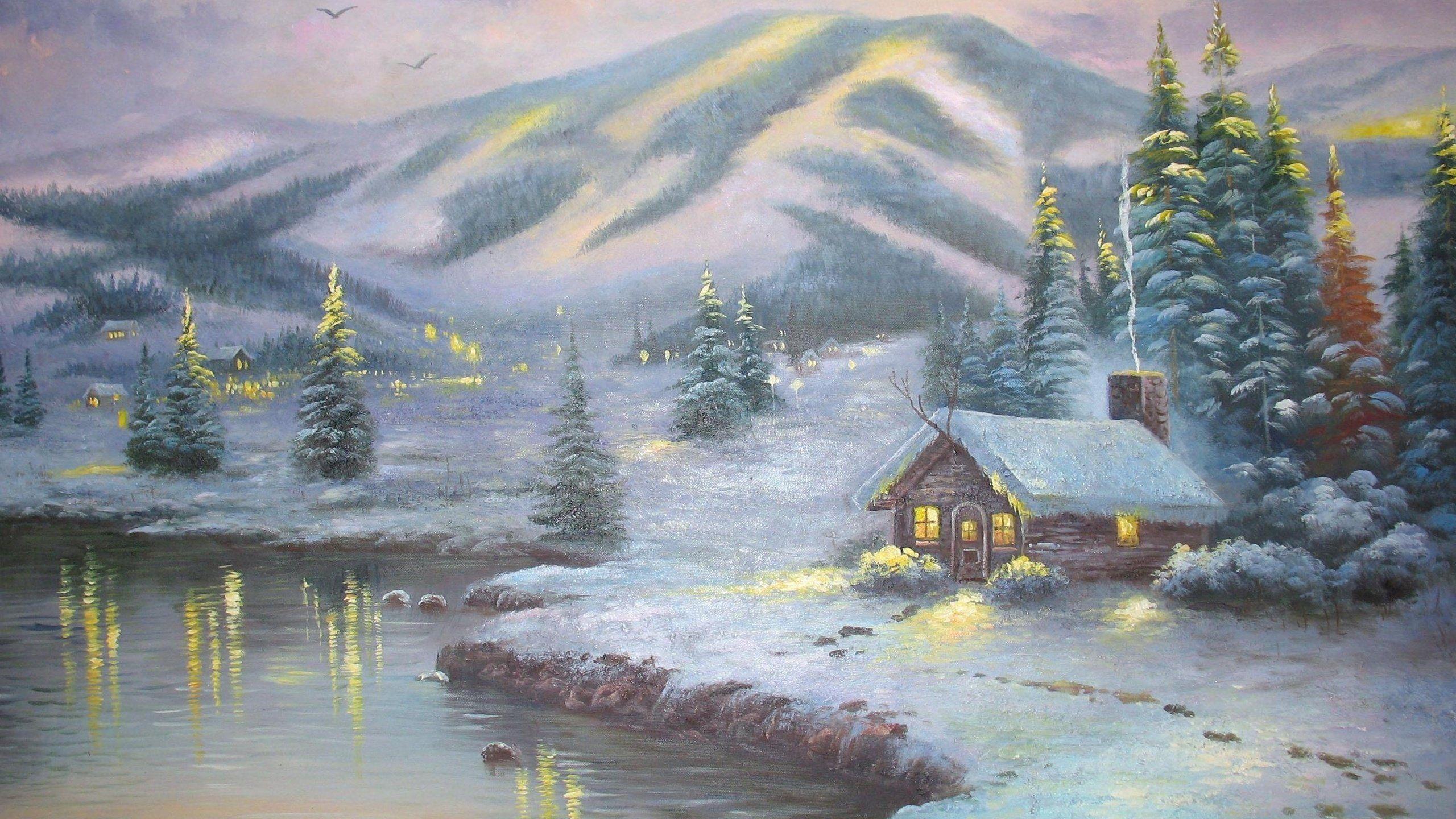 2560x1440 Wallpaper Thomas Kinkade Group 1024×768 Thomas Kinkade Winter