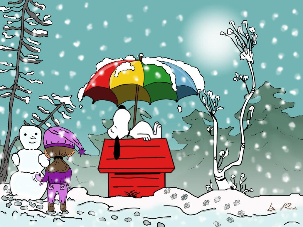 1032x774 Peanuts Winter Wallpaper