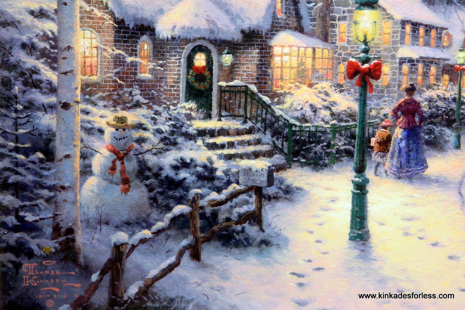 Christmas Thomas Kinkade Winter Wallpapers - Top Free Christmas Thomas