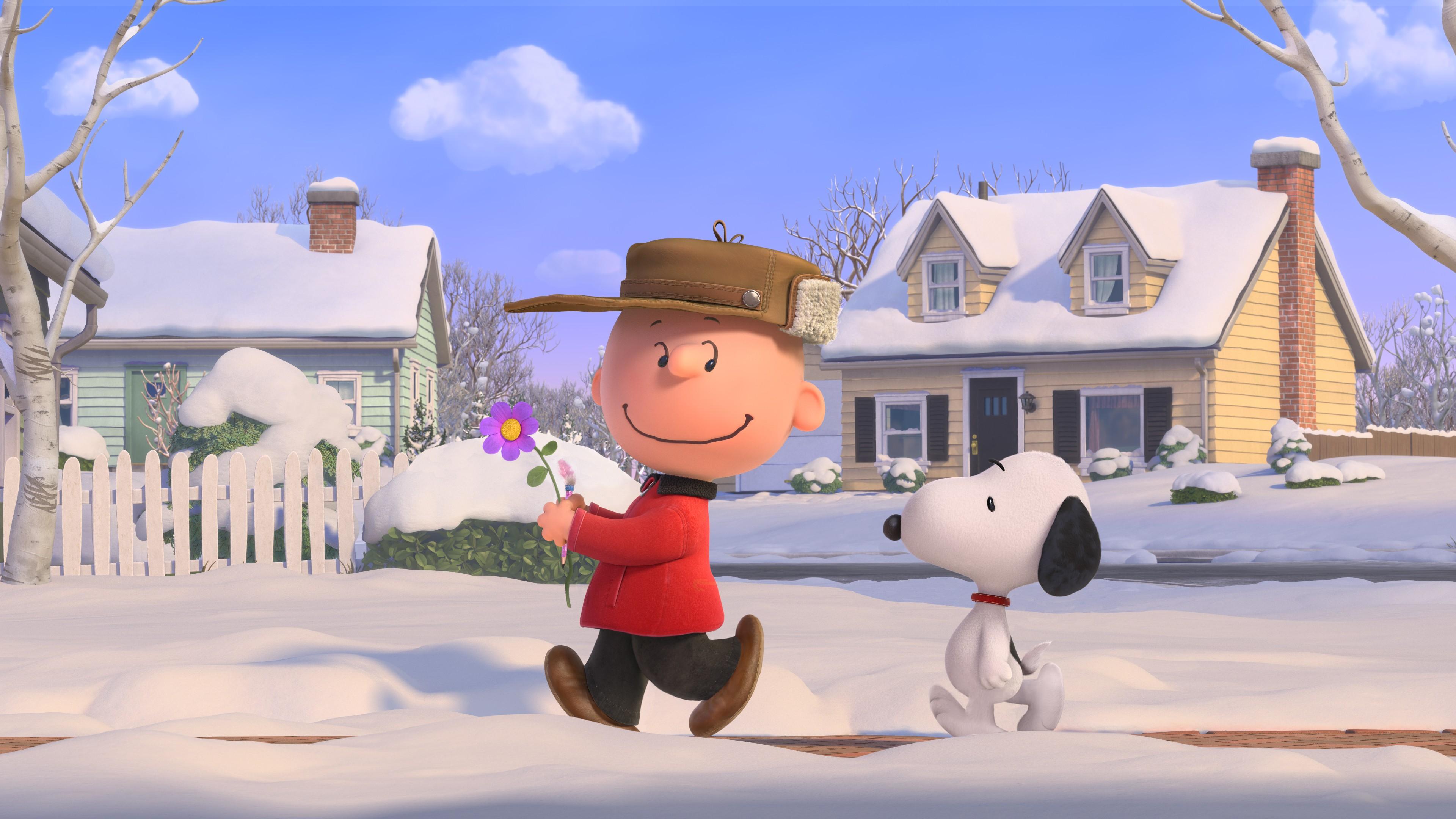 3840x2160 Wallpaper / The Peanuts Movie, Snoopy, Charlie Brown, winter free download