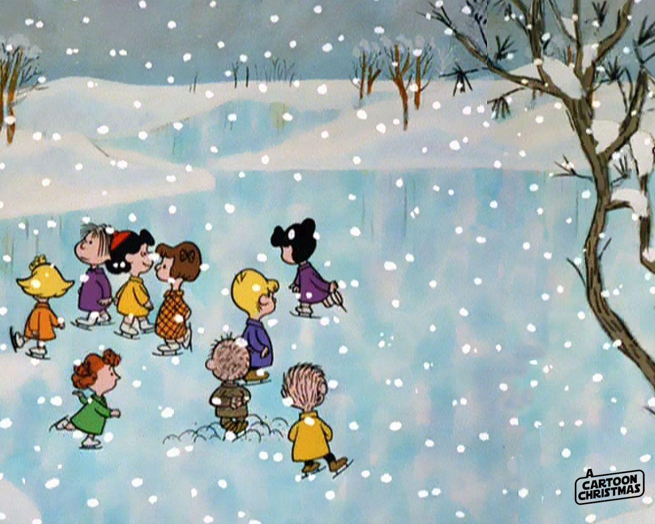 1280x1024 Peanuts Christmas Wallpaper