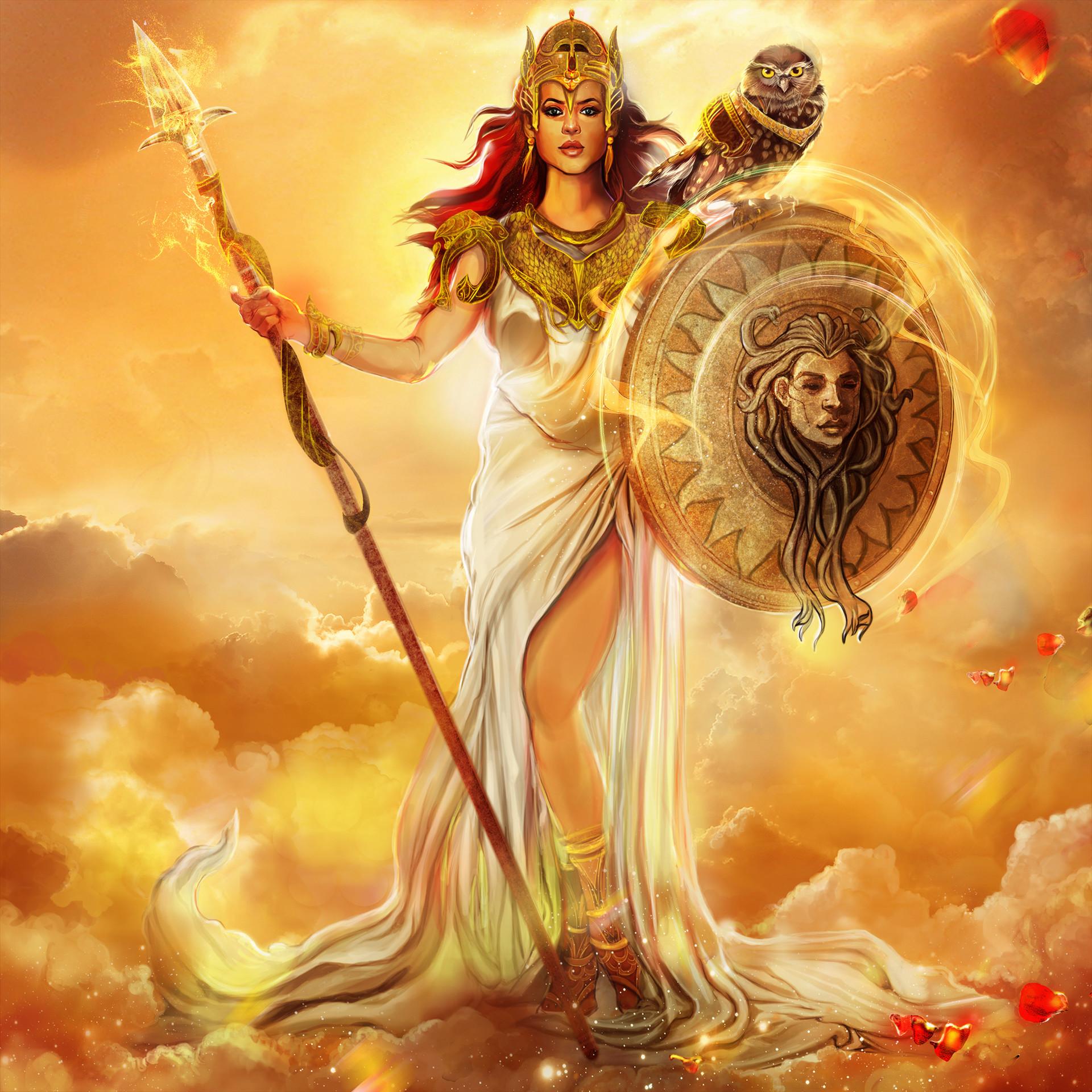 1920x1920 Athena # Greek Mythology # Goddess of War # my virsion !!