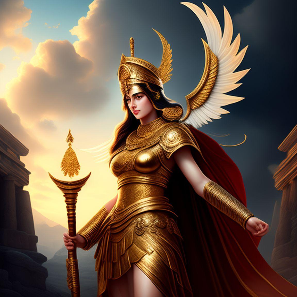 1152x1152 ThomasHopkins: human goddess Athena from Greek mythology