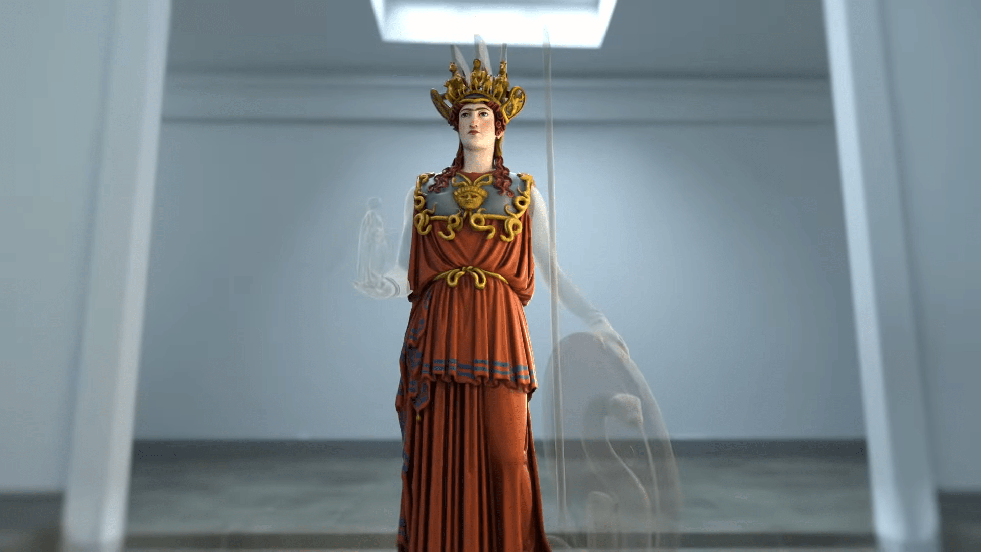 1920x1080 Goddess Athena's Statue Reveals Her True Colors (Video)