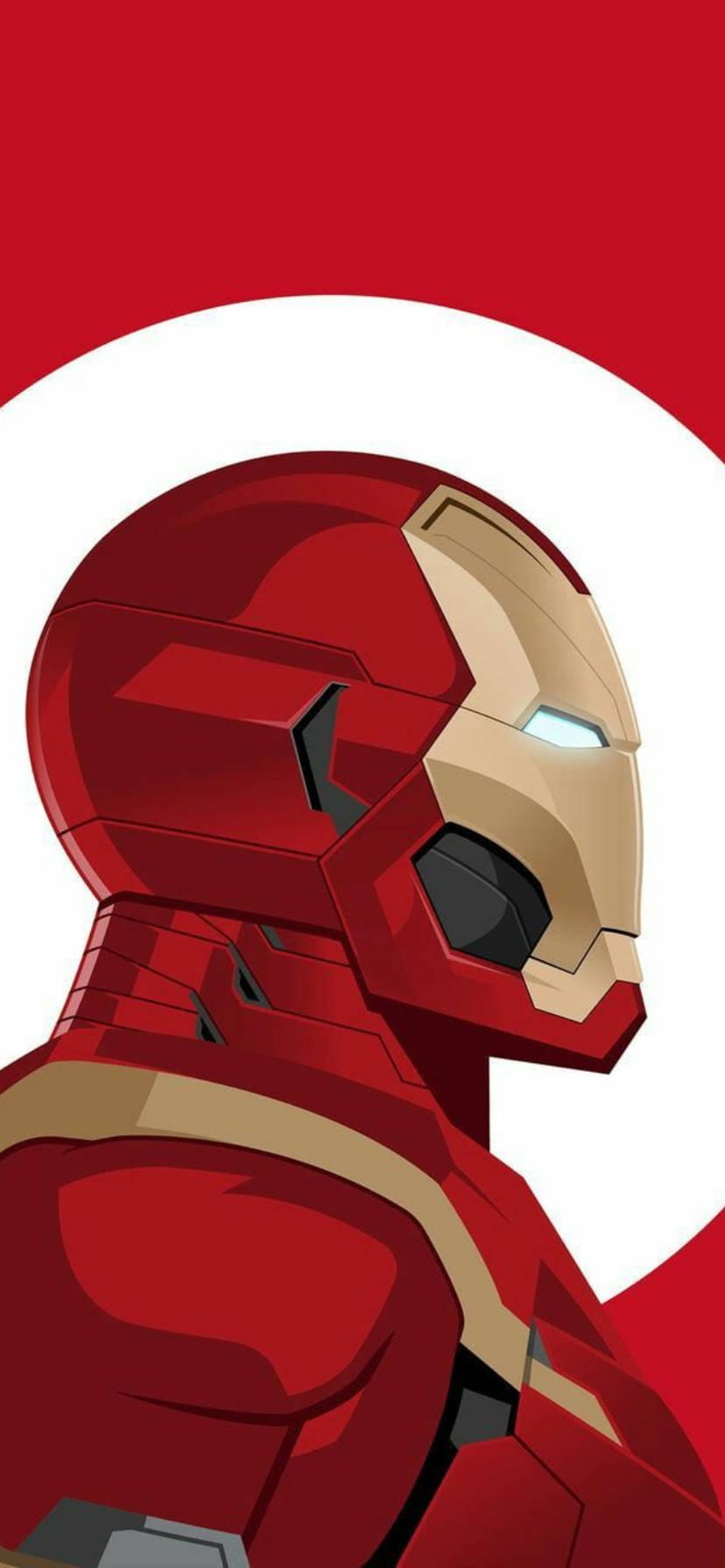 828x1792 Download Iron Man Side Marvel iPhone XR Wallpaper