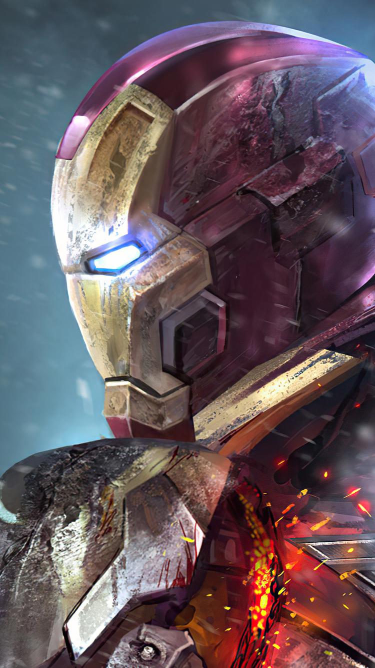 750x1334 Iron Man Phone Wallpaper