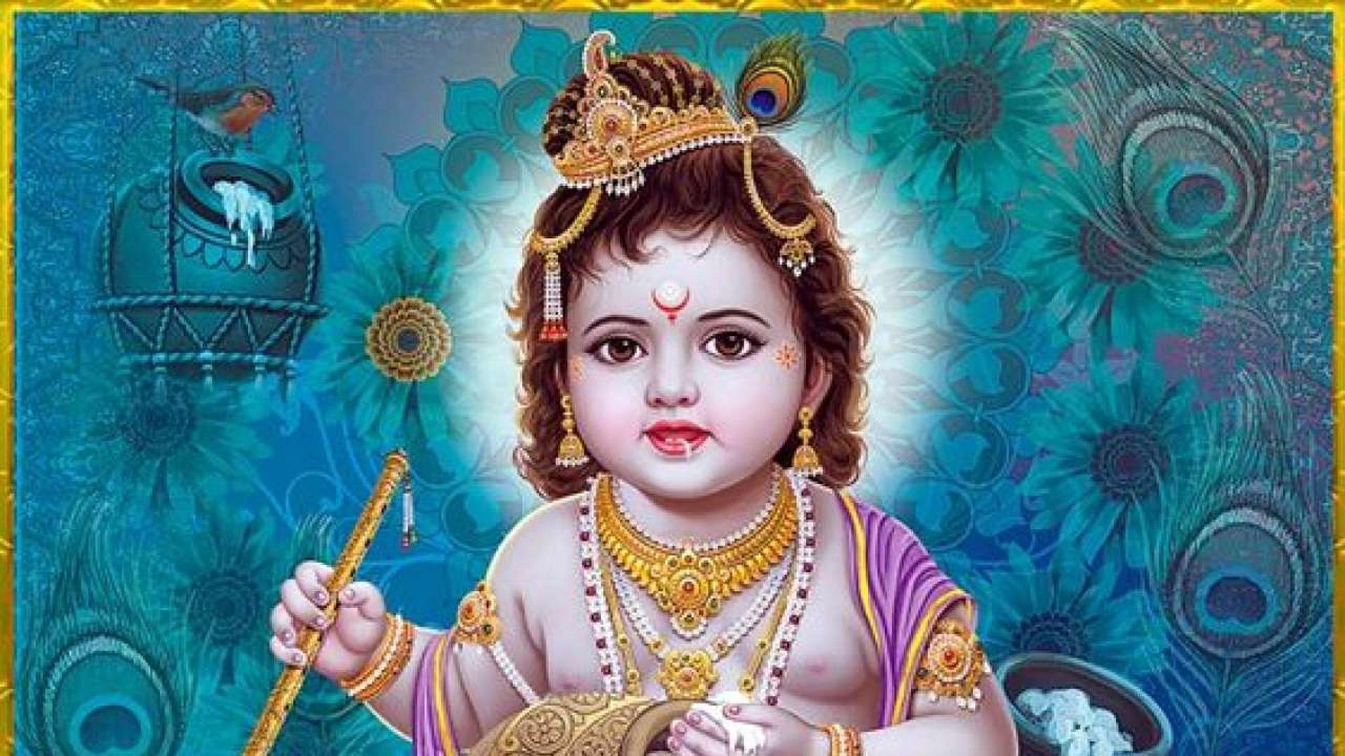 1920x1080 Baby krishna Wallpaper Download