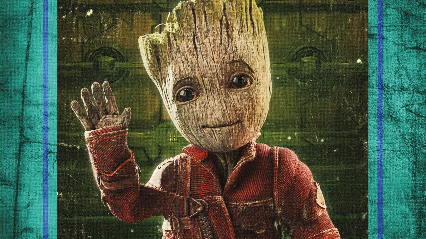 1366x768 Download wallpaper 1366x768 baby groot, guardians of the galaxy vol. movie, tablet, laptop, 1366x768 HD background, 4576