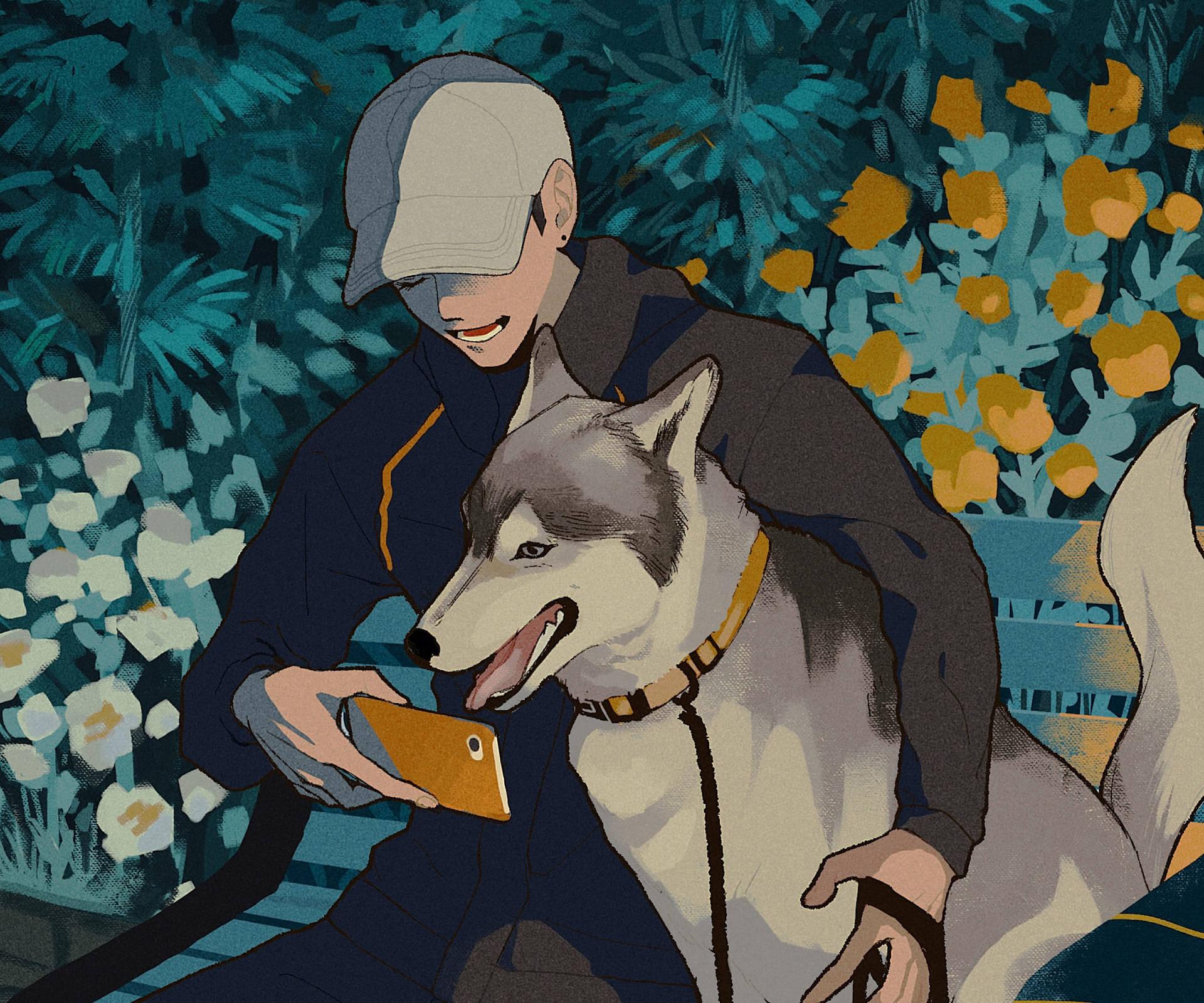 1920x1600 Anime Dog Wallpaper for FREE