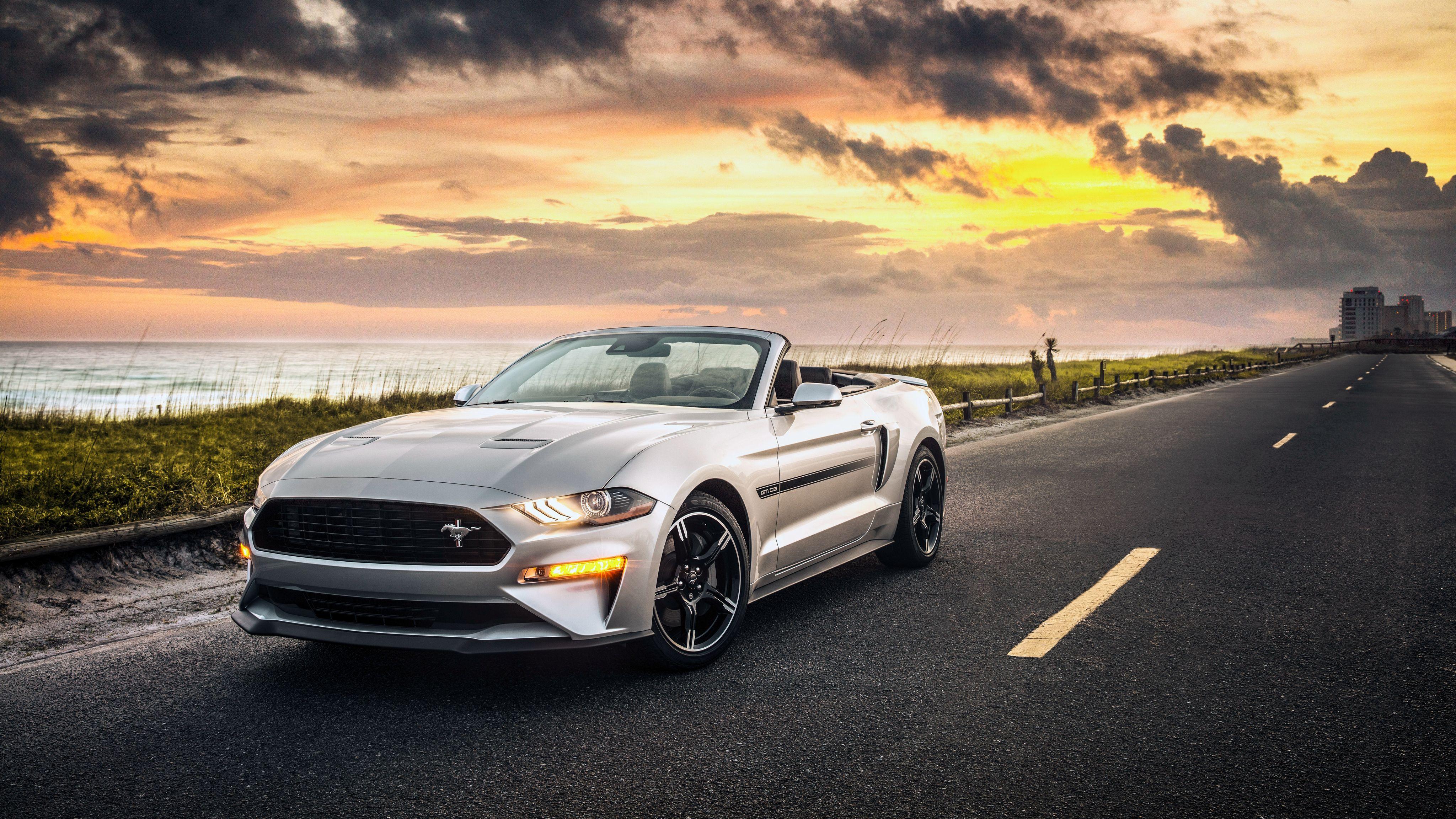4096x2304 Ford Mustang GT Convertible California 4K Wallpaper. HD Car