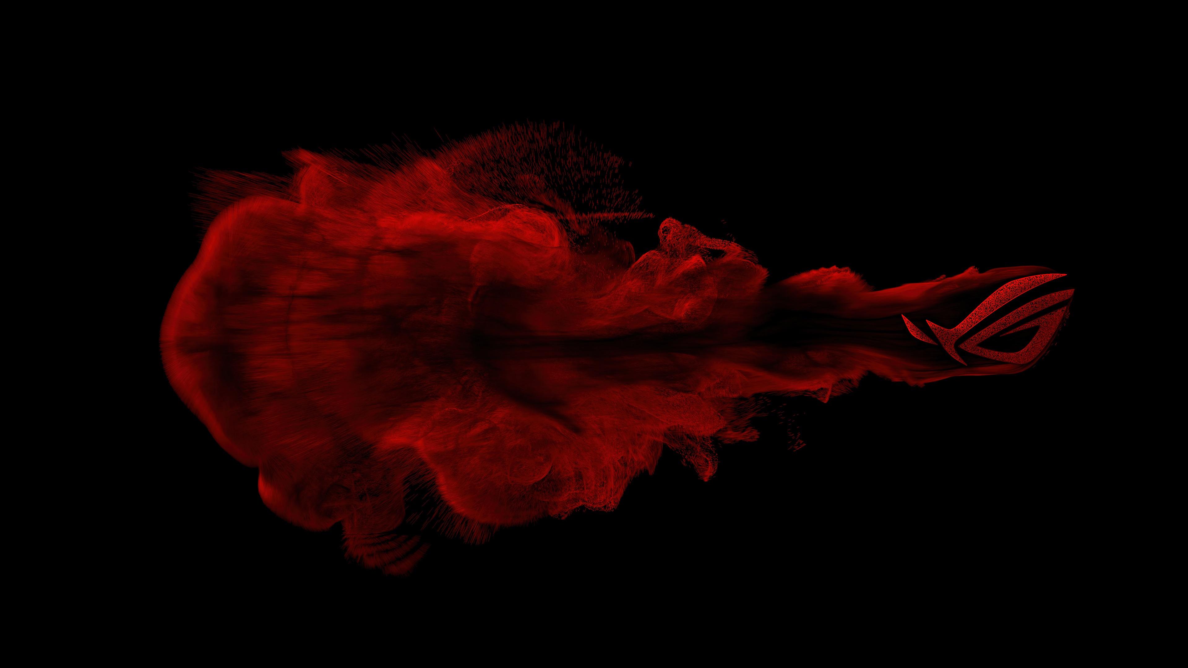 3840x2160 wallpaper, rog, logo, smoke, 4k, HD Gallery HD Wallpaper