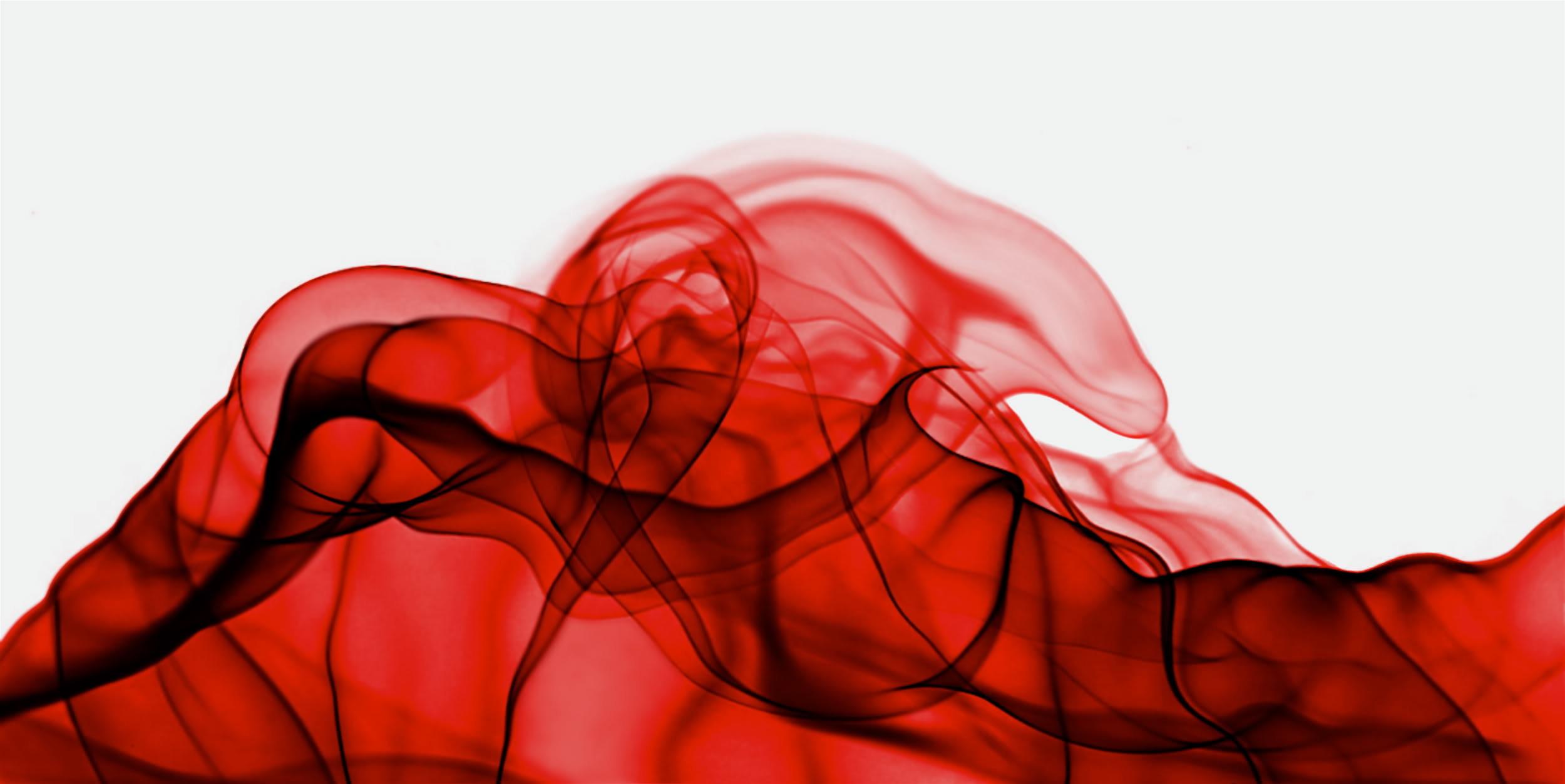 2500x1253 Red Smoke Wallpaper