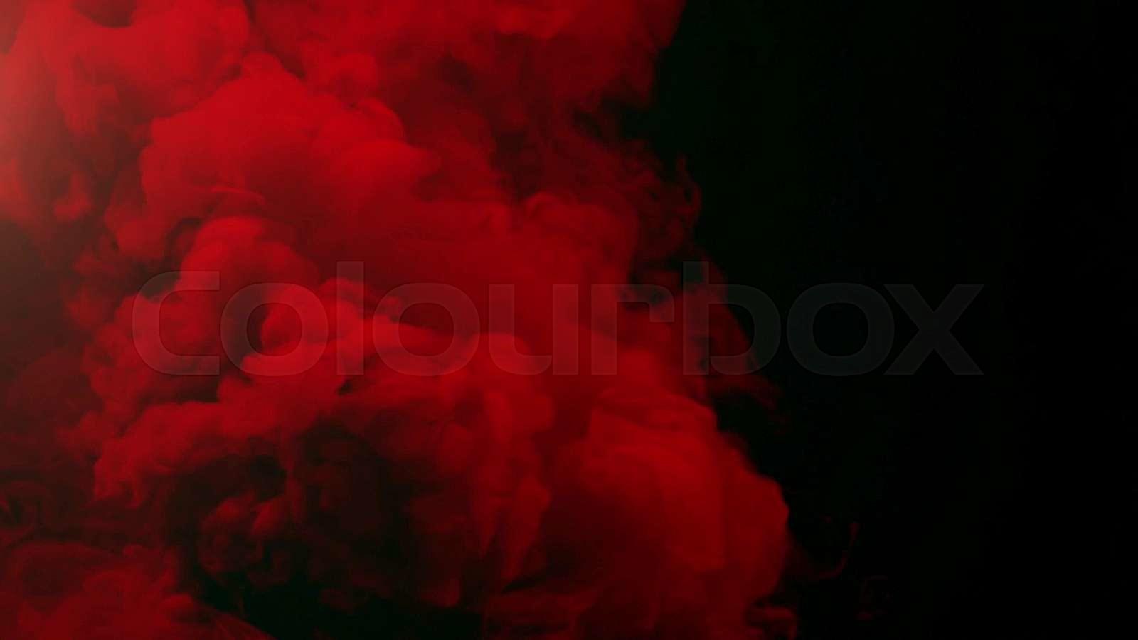 1600x900 Colored Smoke Curves Isolated on Black Background