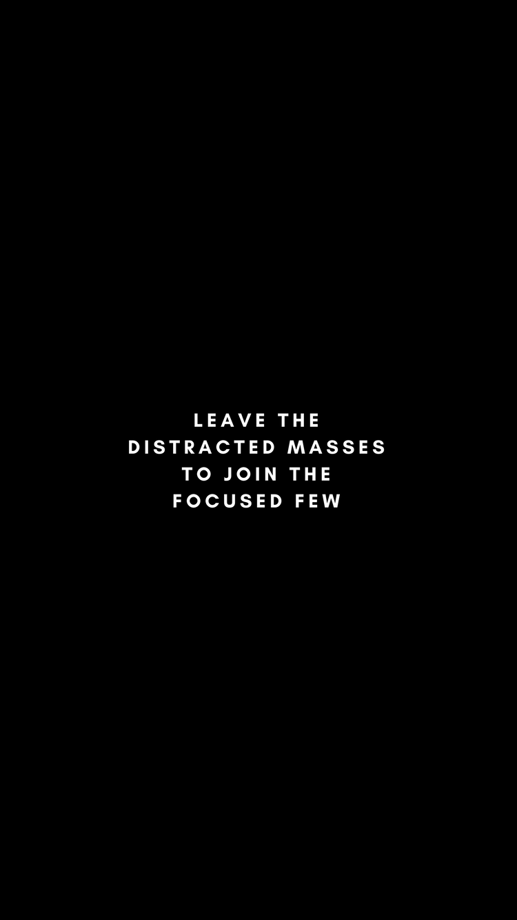 750x1334 Focus On Yourself Wallpaper