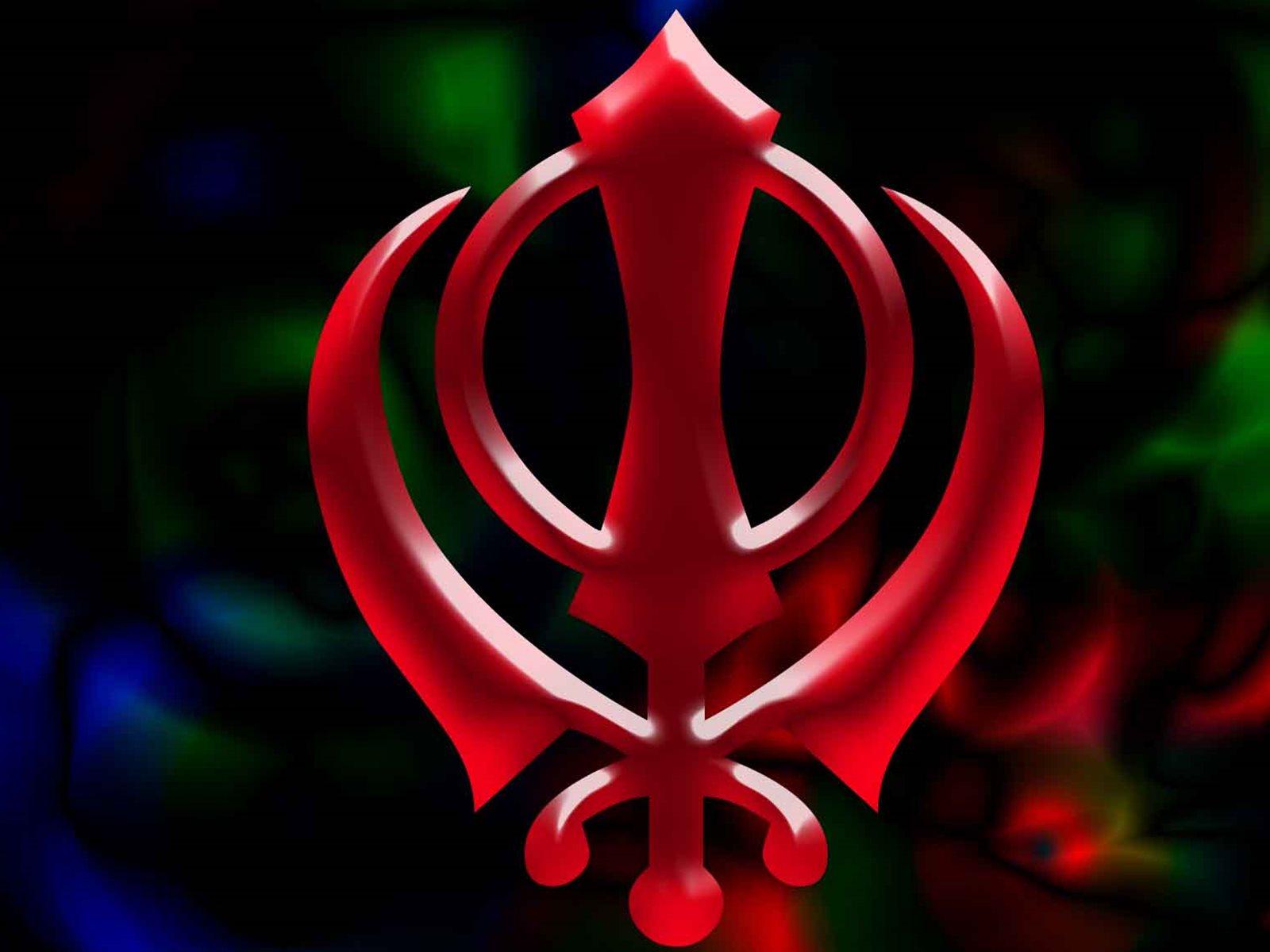 1600x1200 Sikh Beautiful Symbol Khanda Pic HD Wallpaper
