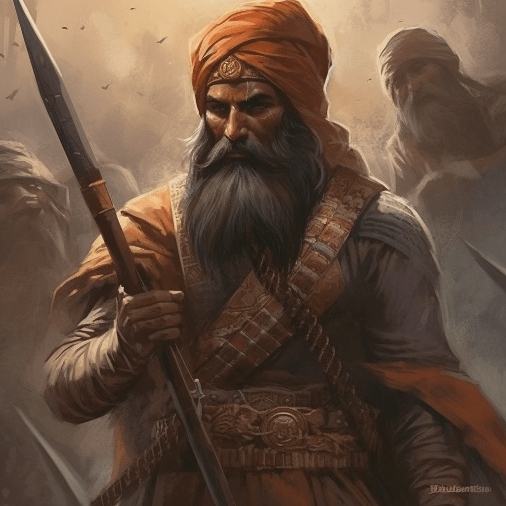 1024x1024 A Collection Of AI Art Of Khalsa Sikh Warrior Monks