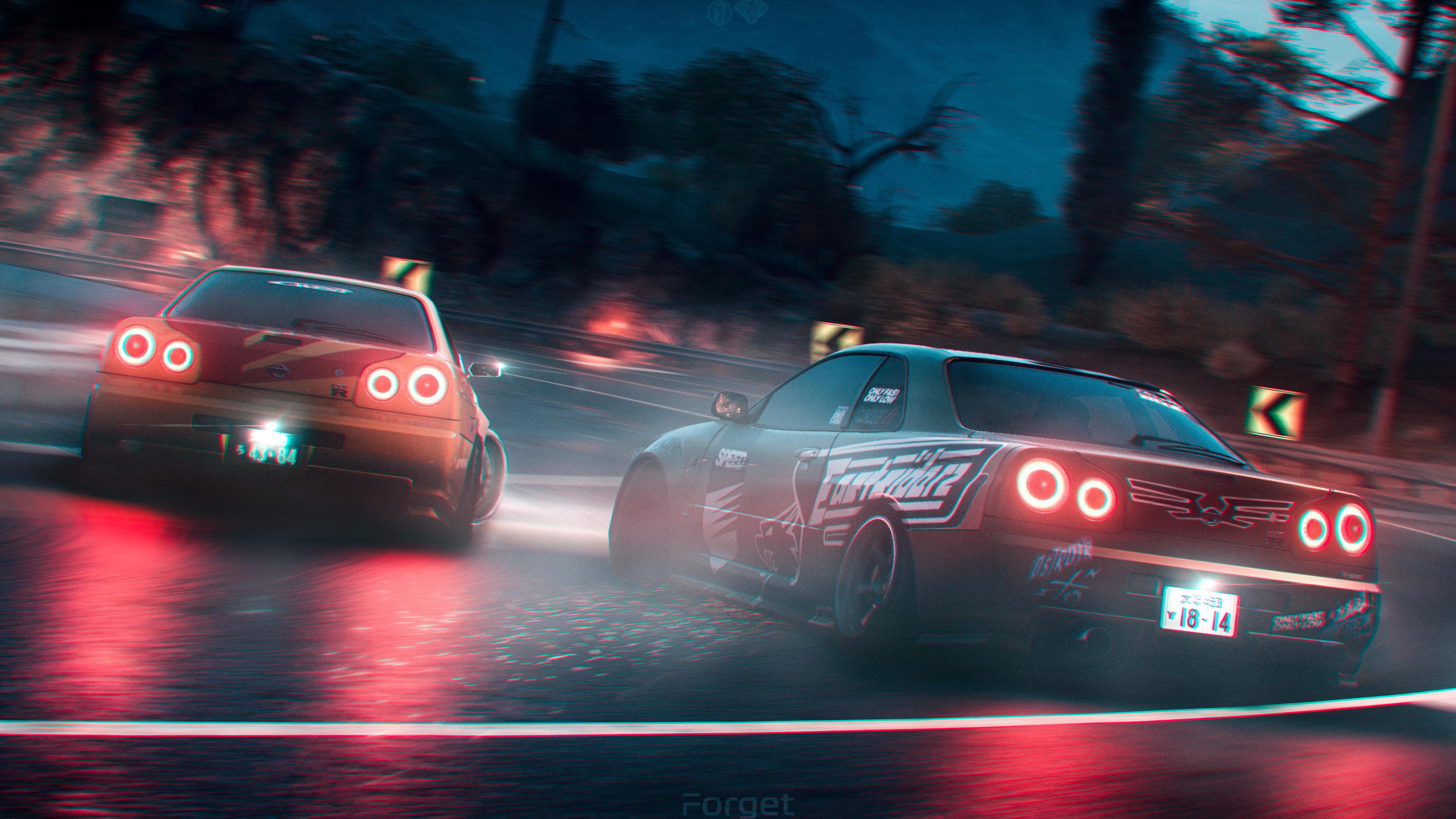 3840x2160 Street Racers Wallpaper