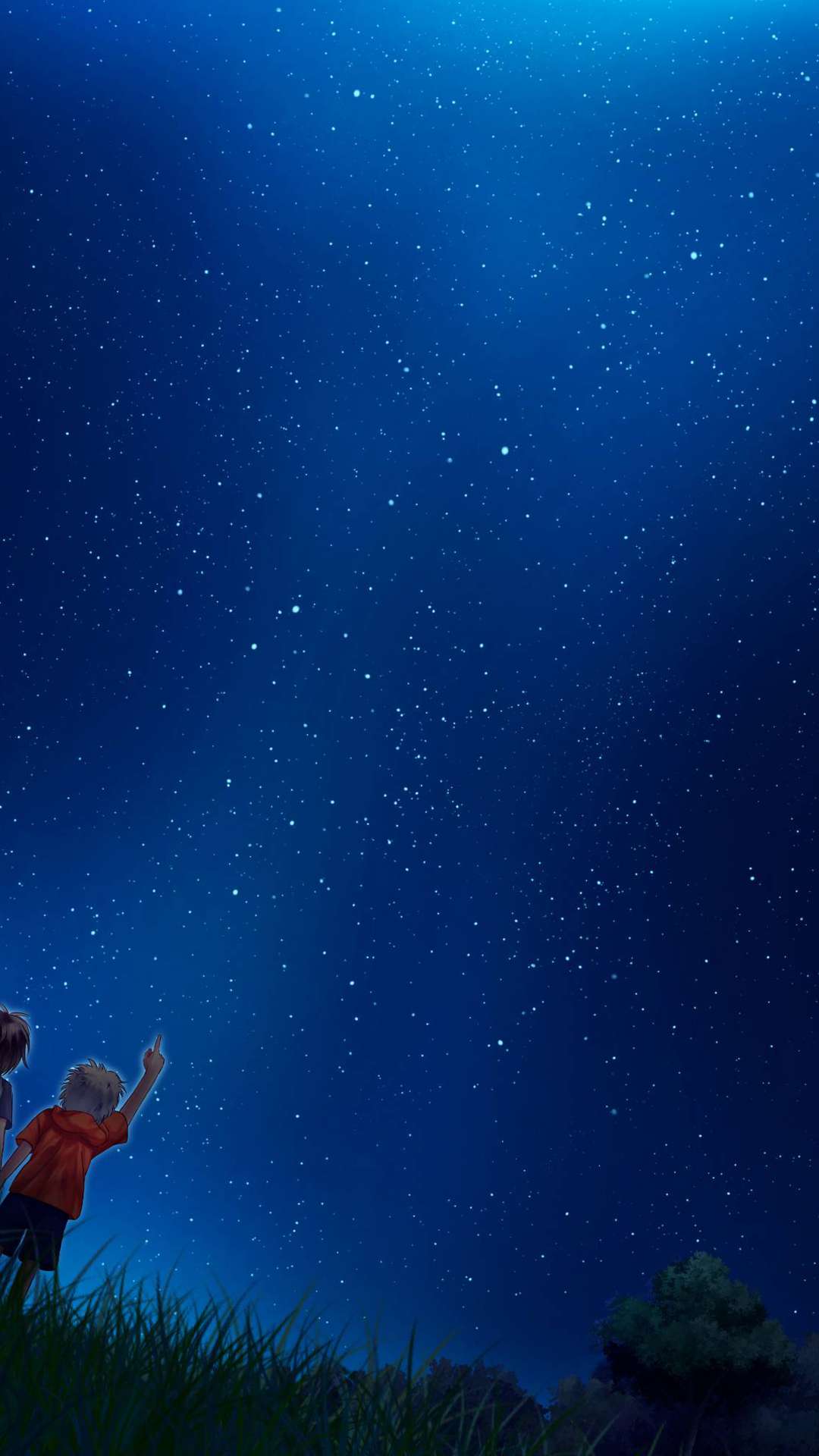 1080x1920 Anime Night Wallpaper for iPhone and Android