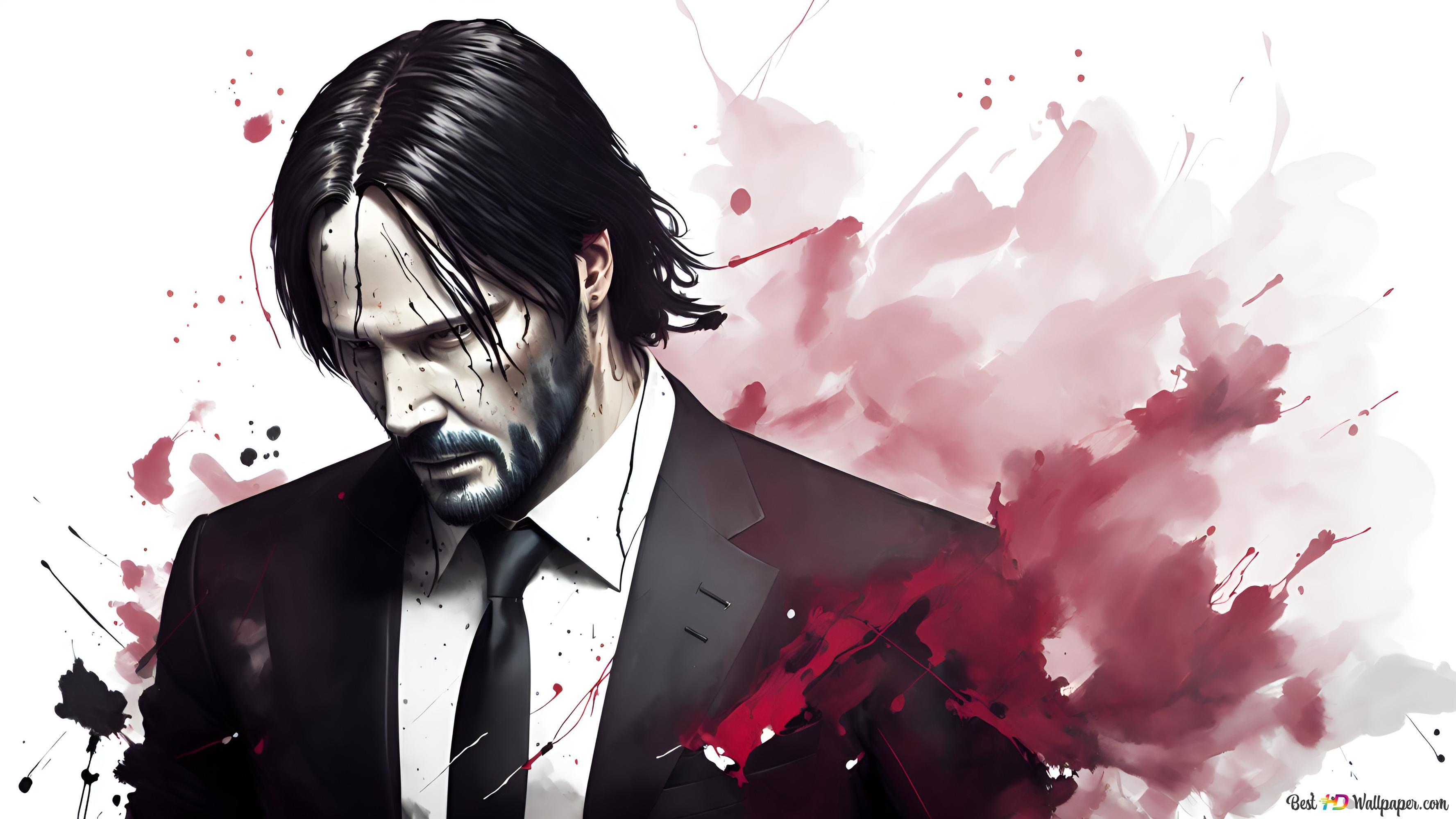 3554x1999 John Wick: Chapter 4 movie poster (2023 movies) 2K wallpaper download