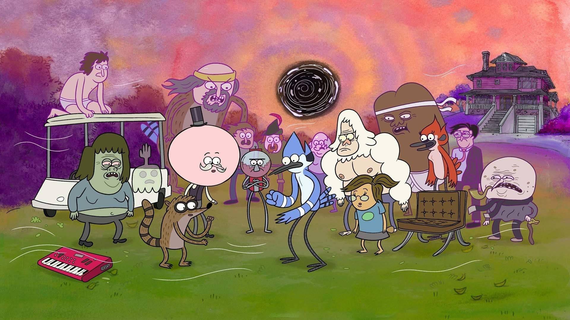 1920x1080 Download Intense Regular Show Fight Wallpaper