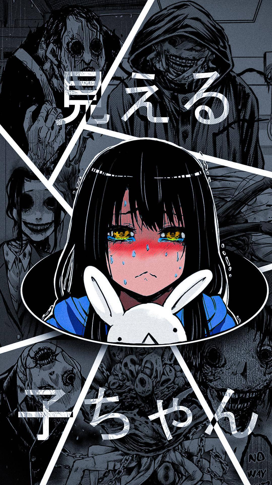 1080x1920 Download Mieruko Chan Terrified Miko Wallpaper
