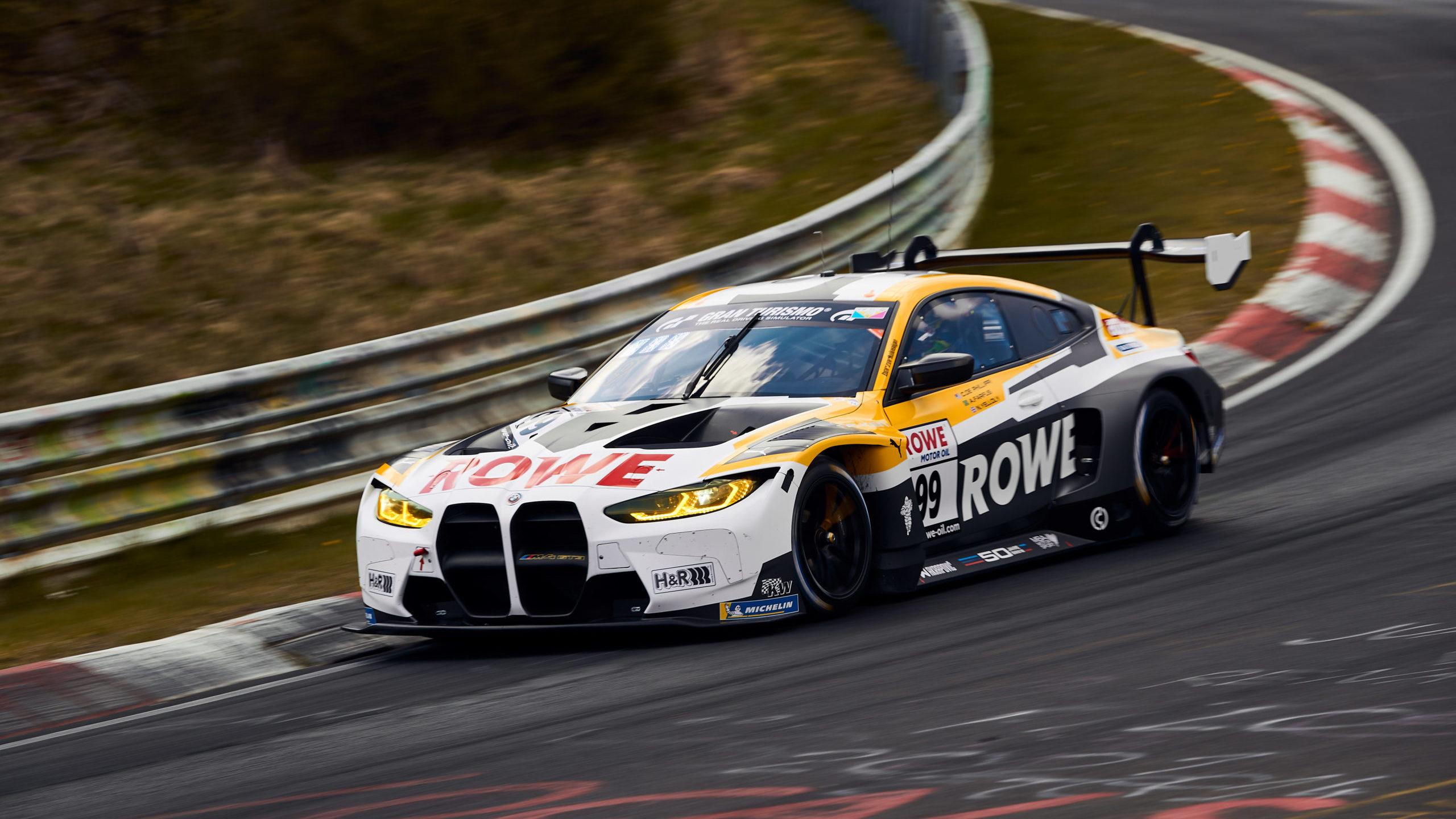 2560x1440 BMW M4 GT3s Sweep Podium At Nürburgring