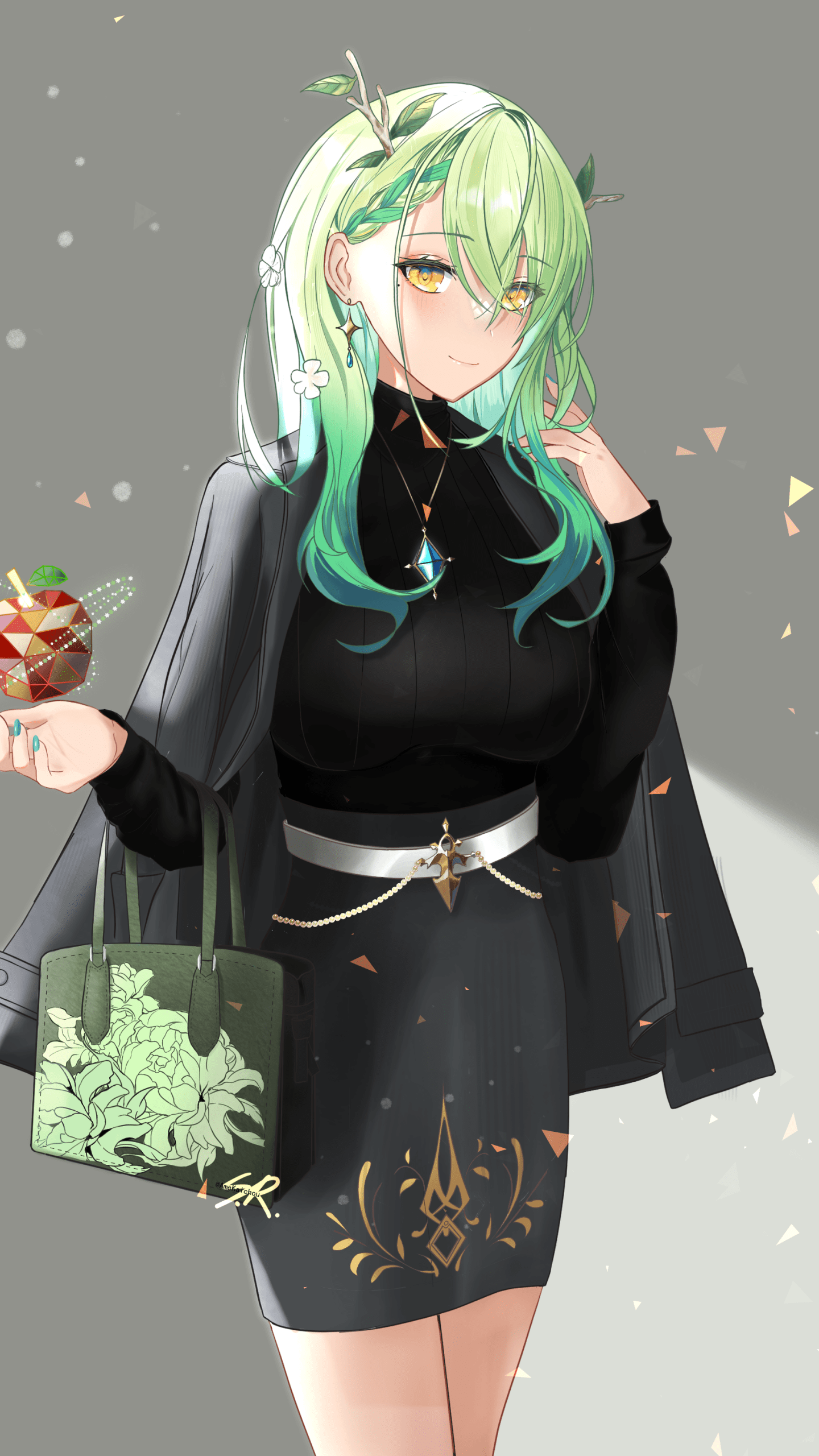 1440x2560 Wallpaper / Anime Virtual Youtuber Phone Wallpaper, Hololive, Ceres Fauna, 1440x2560 free download