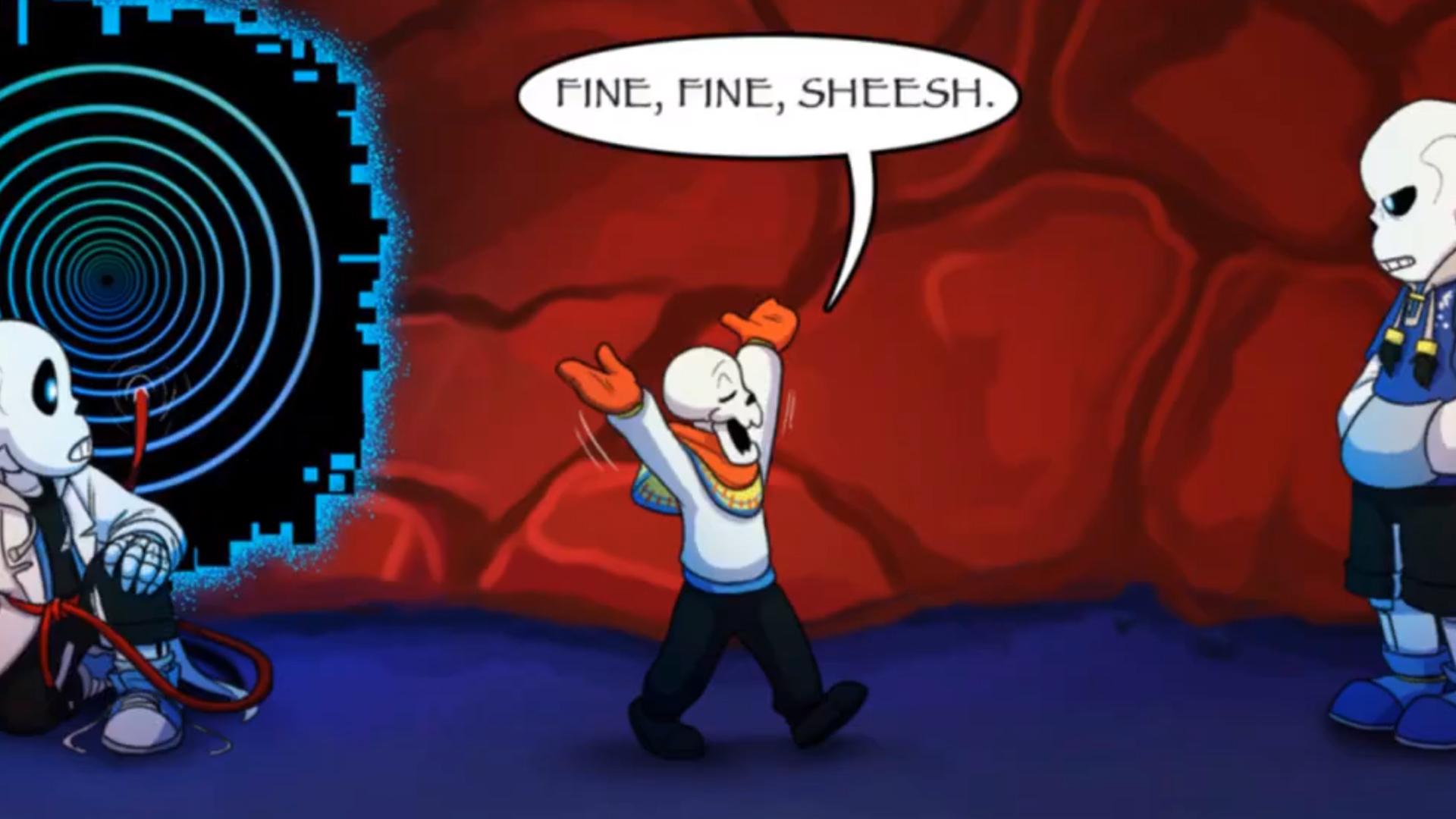 1920x1080 Animation】【Undertale Comic Dub Chi Sub】Over The Void: Ep 7
