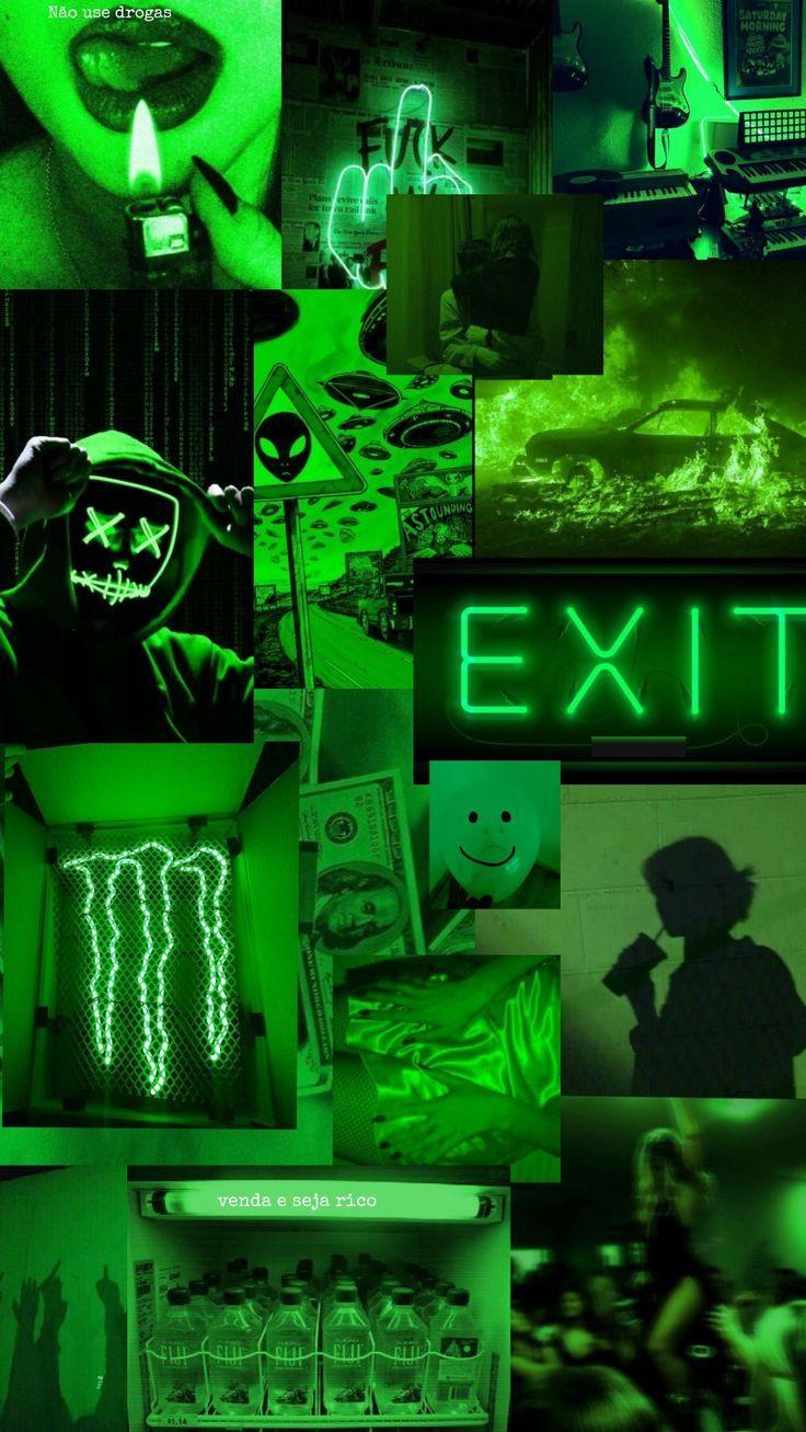 736x1307 Wallpaper green aesthetic. Verde neon, Papel de parede verde, Verde. Estética verde oscuro, Imagenes de monster, Fondos de pantalla verde