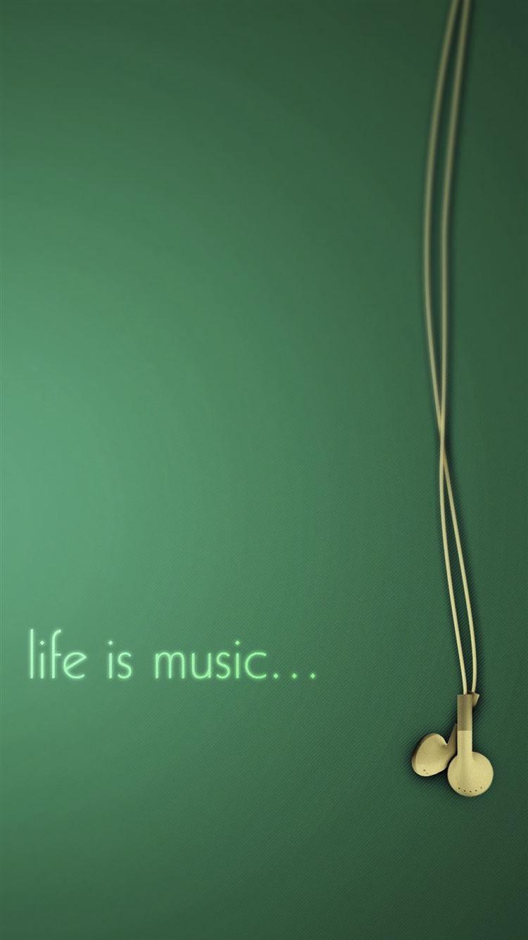 750x1334 Life Is Music Simple Art iPhone 8 Wallpaper Free Download